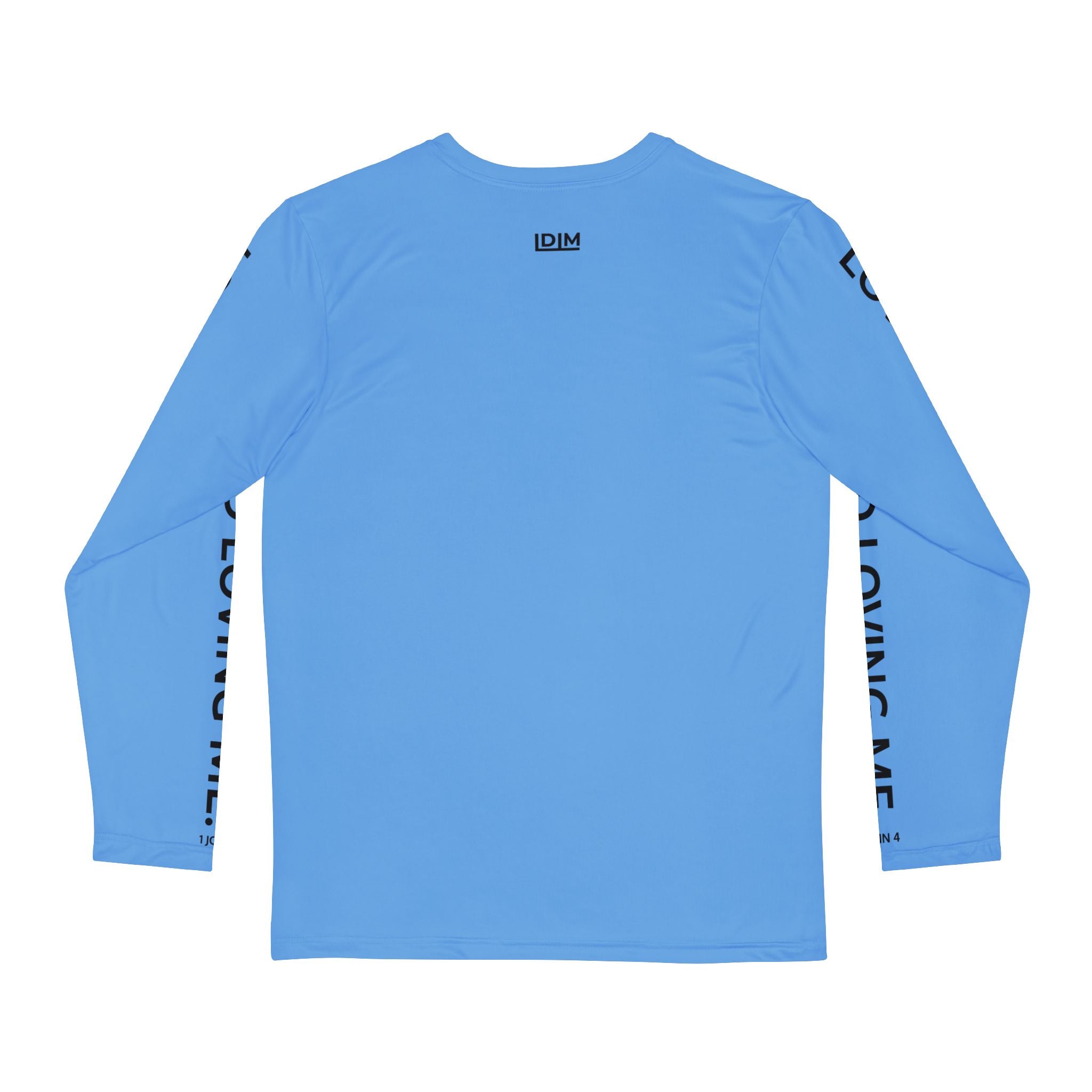 Love Died Loving Me - Men's Long Sleeve Tee (Baby Blue/Black)