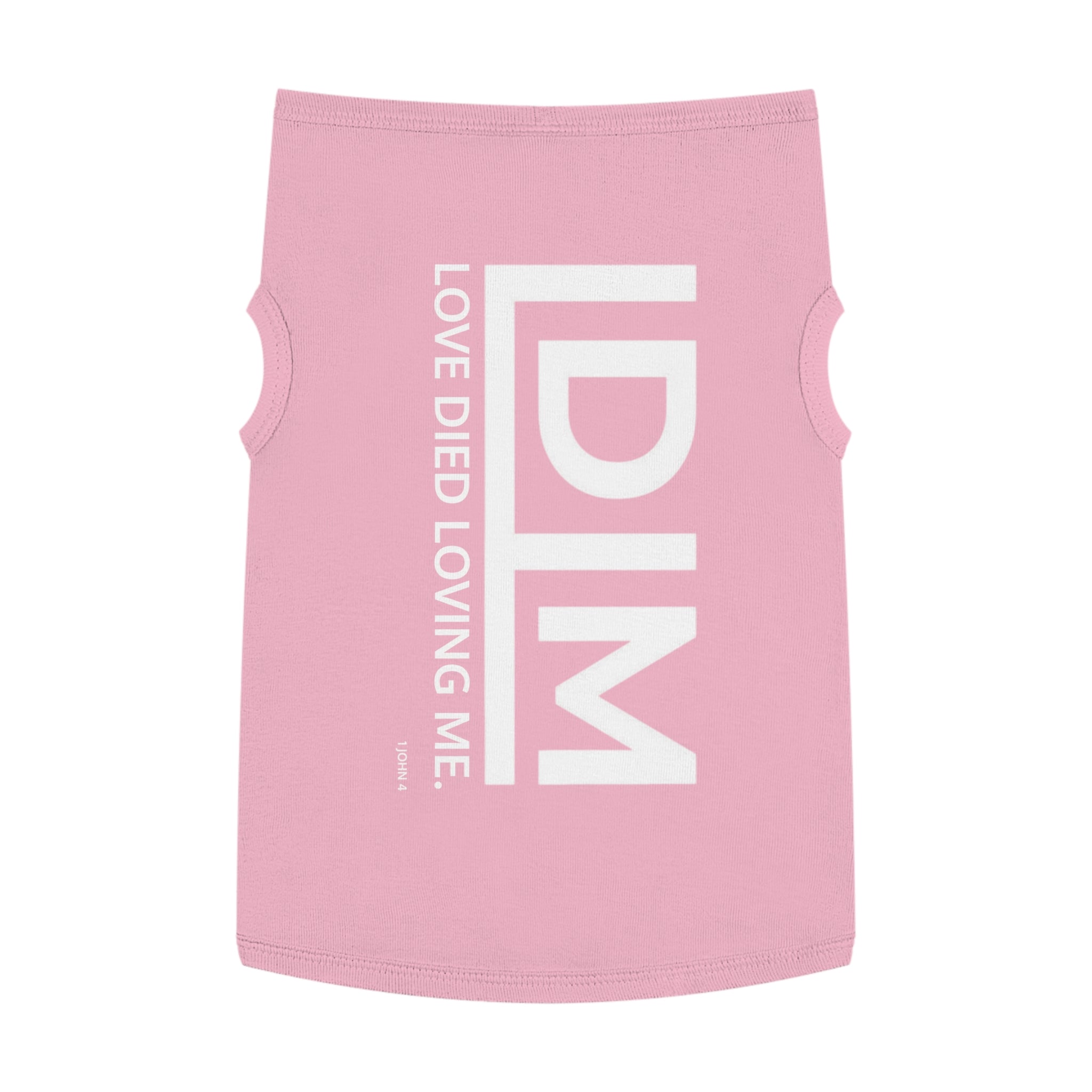 Love Died Loving Me - Pet Tank Top (White Logo)