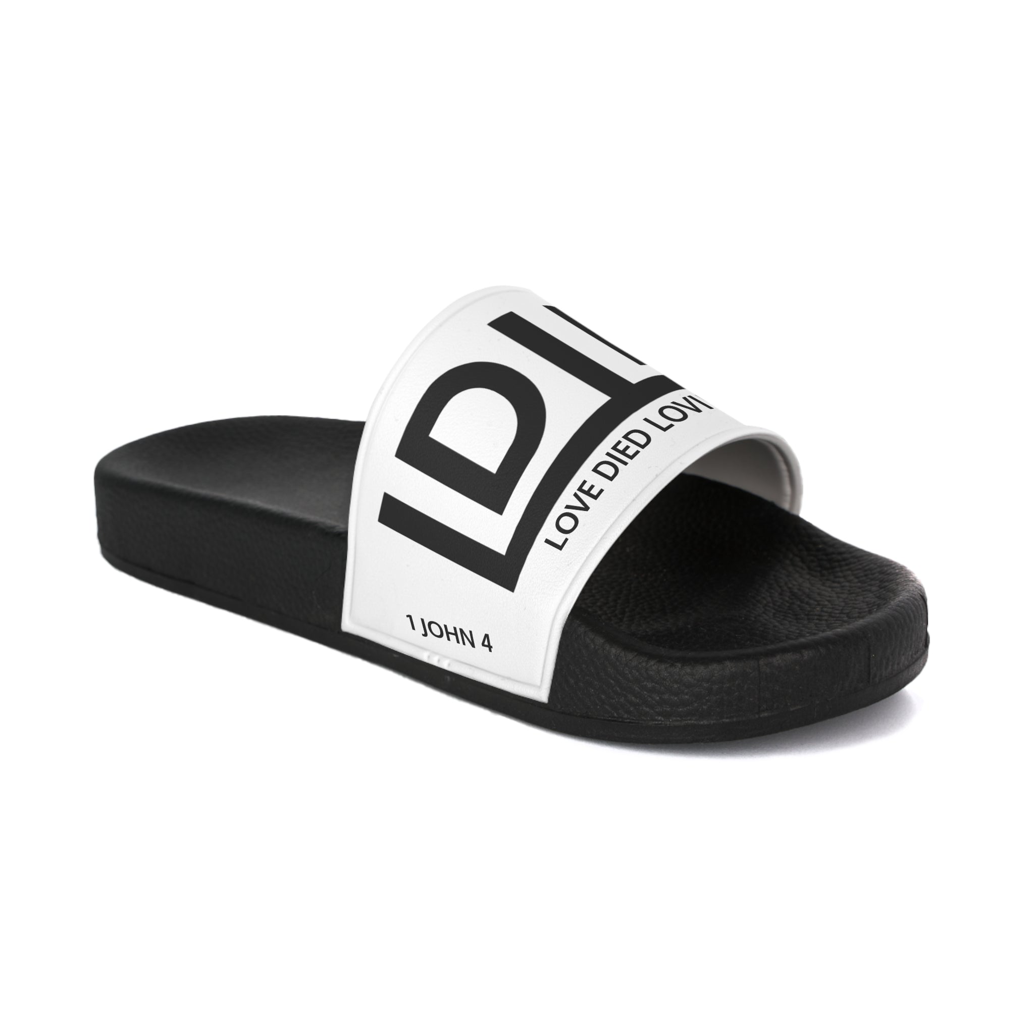 Love Died Loving Me - Women's Slides (White)