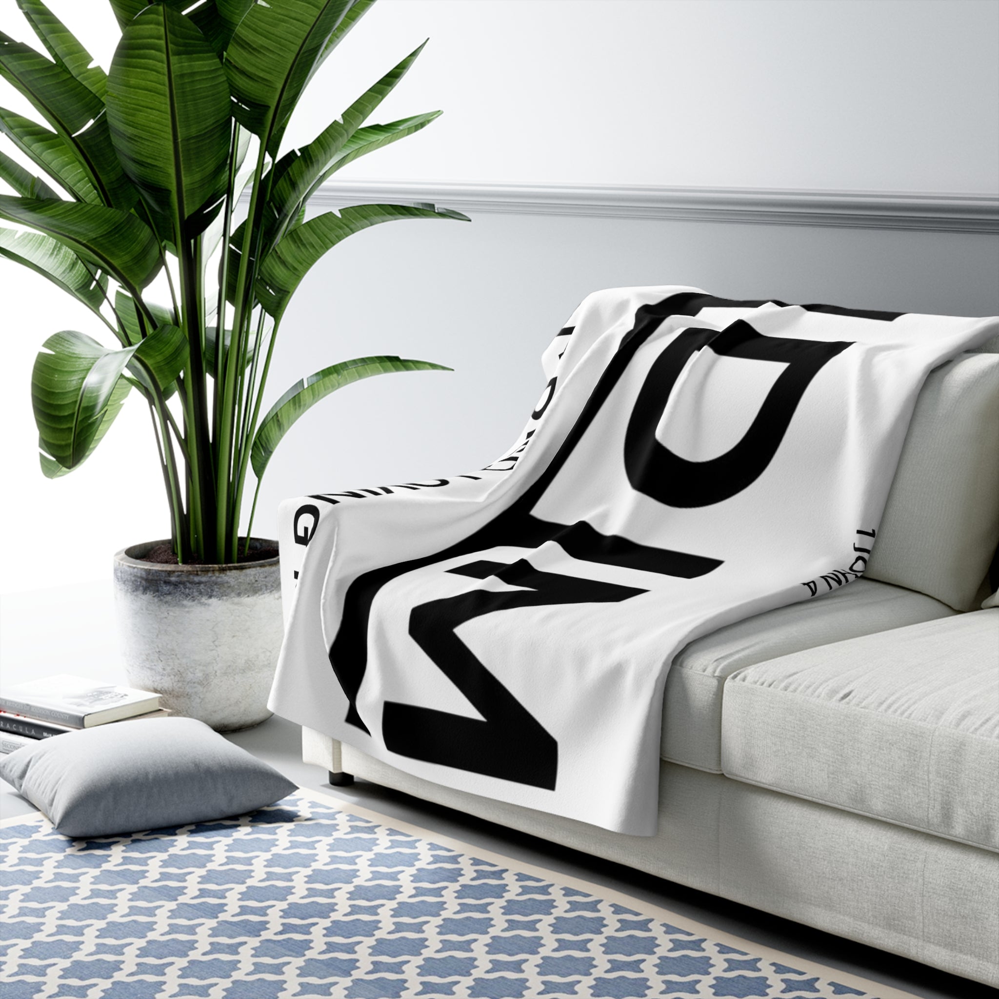 Love Died Loving Me - White Sherpa Fleece Blanket