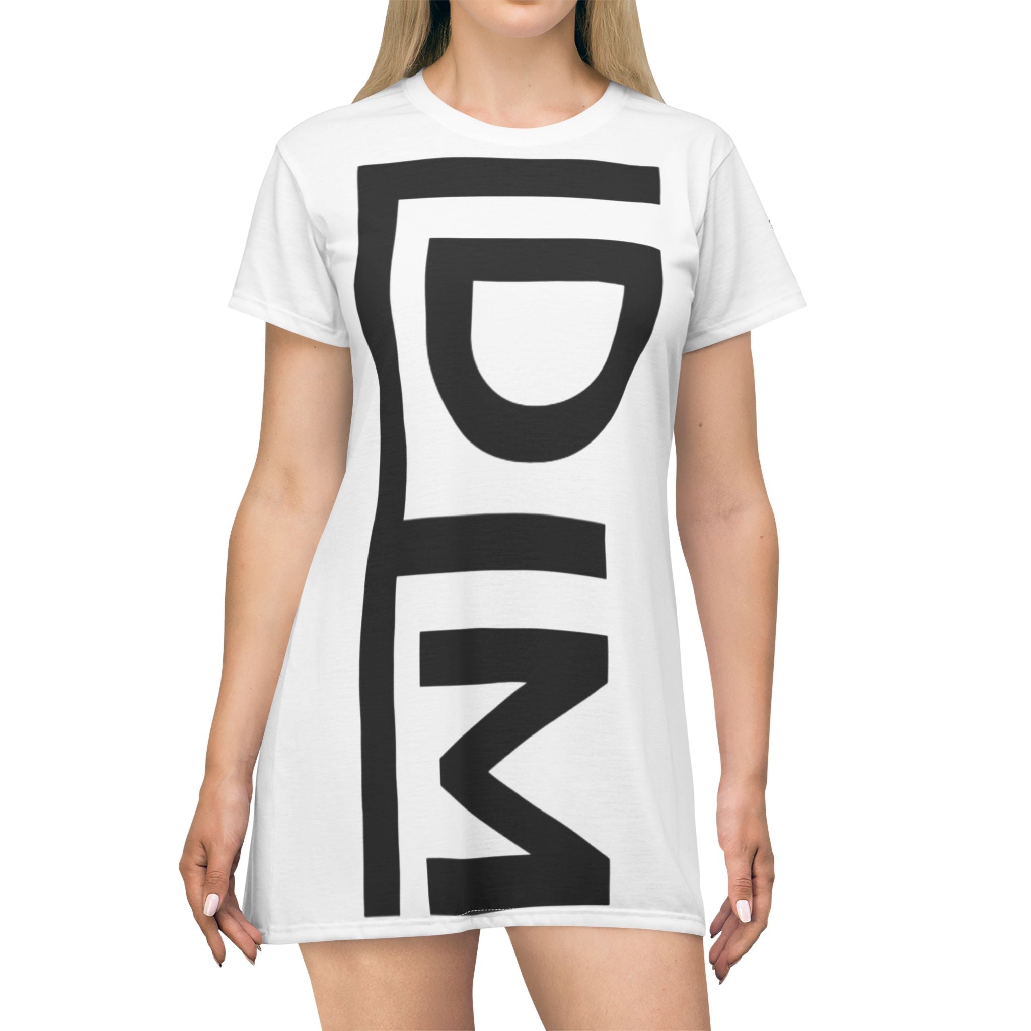 Love Died Loving Me - T-Shirt Dress (White)