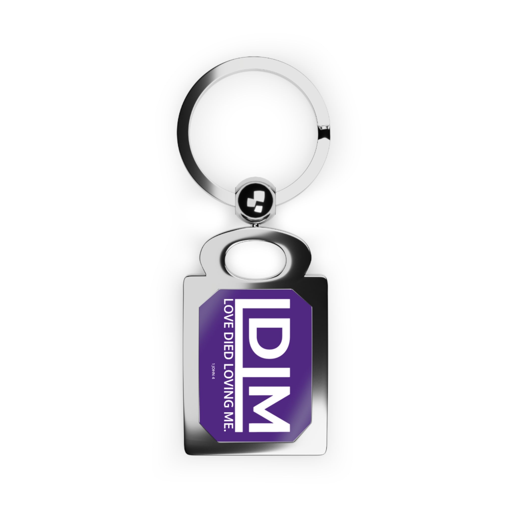 Love Died Loving Me - Keychain (Violet/White)
