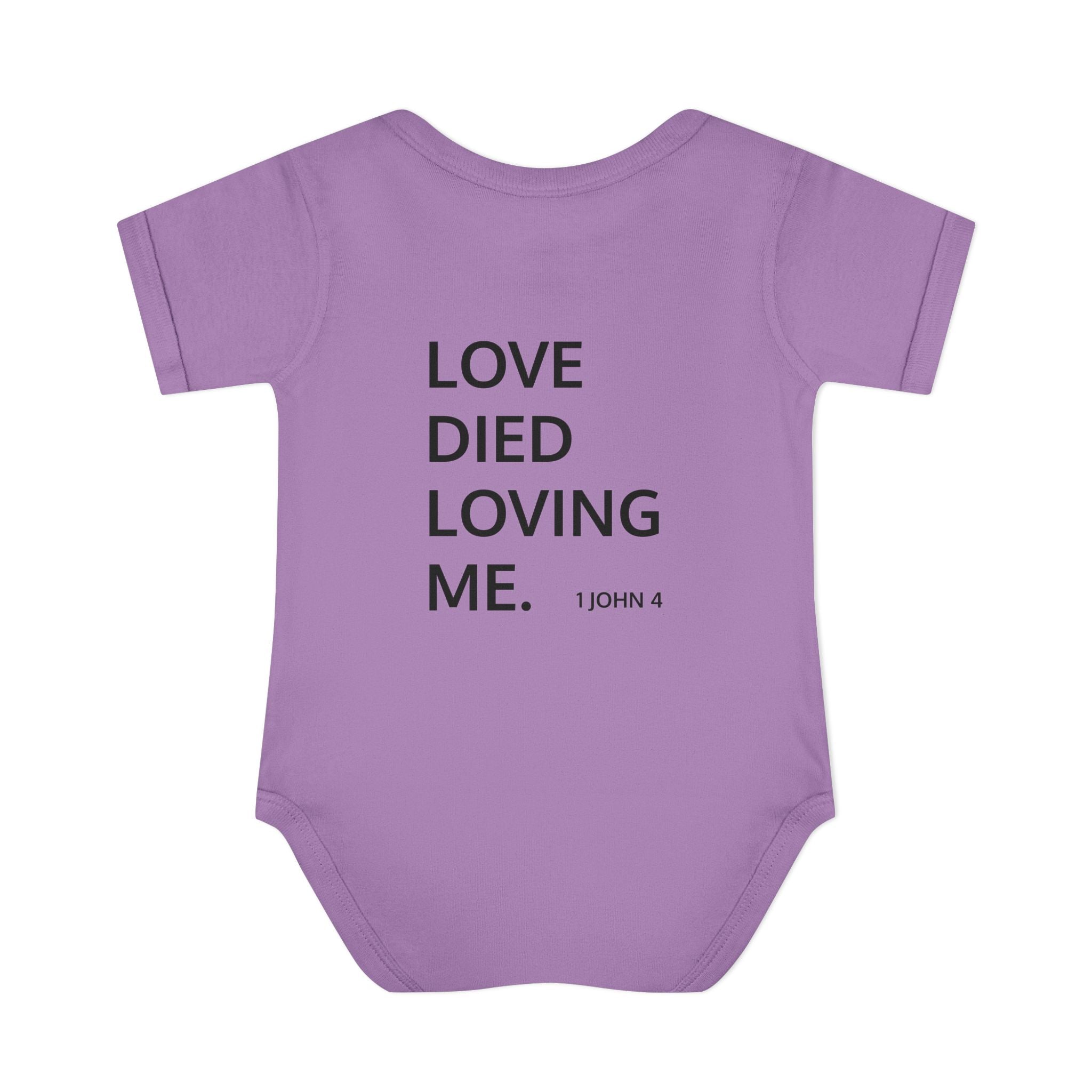 Love Died Loving Me - Infant Baby Bodysuit (Black Logo)
