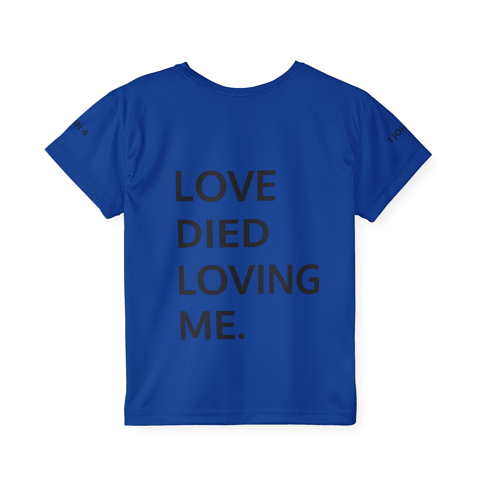 Love Died Loving Me - Kids Sports Jersey (Royal Blue/Black)