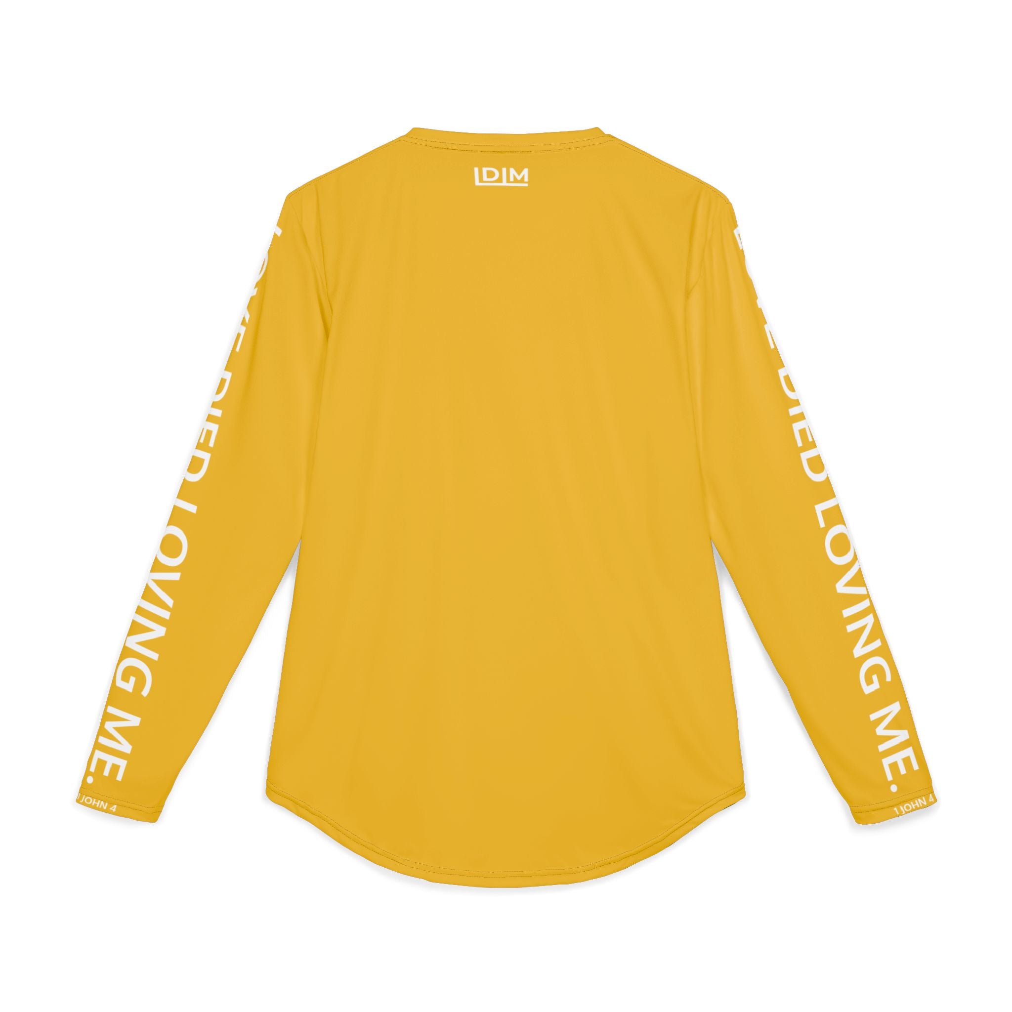 Love Died Loving Me - Men's UV Protection Long Sleeve Tee (Gold/White)