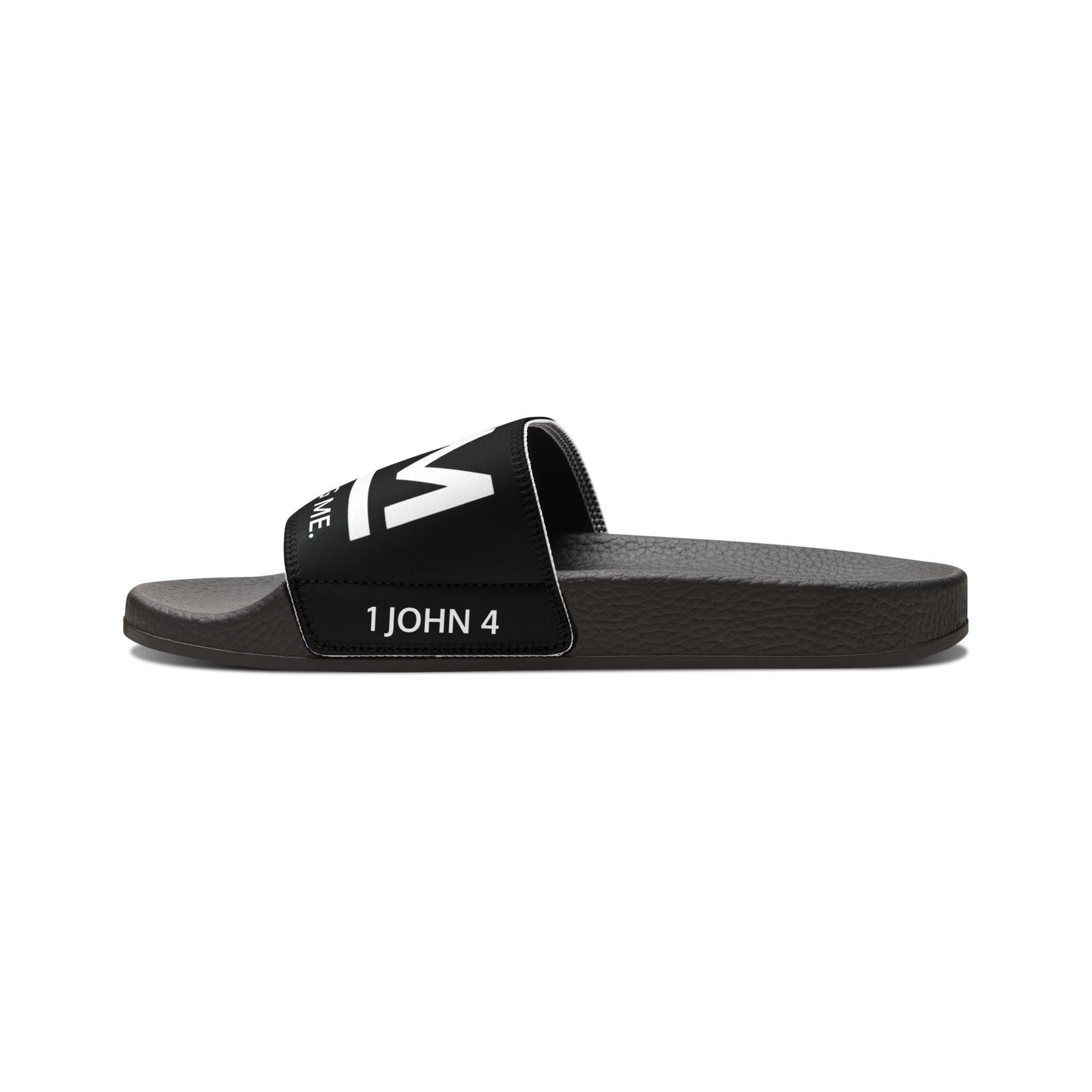 Love Died Loving Me - Women's Removable-Strap Slides (Black)