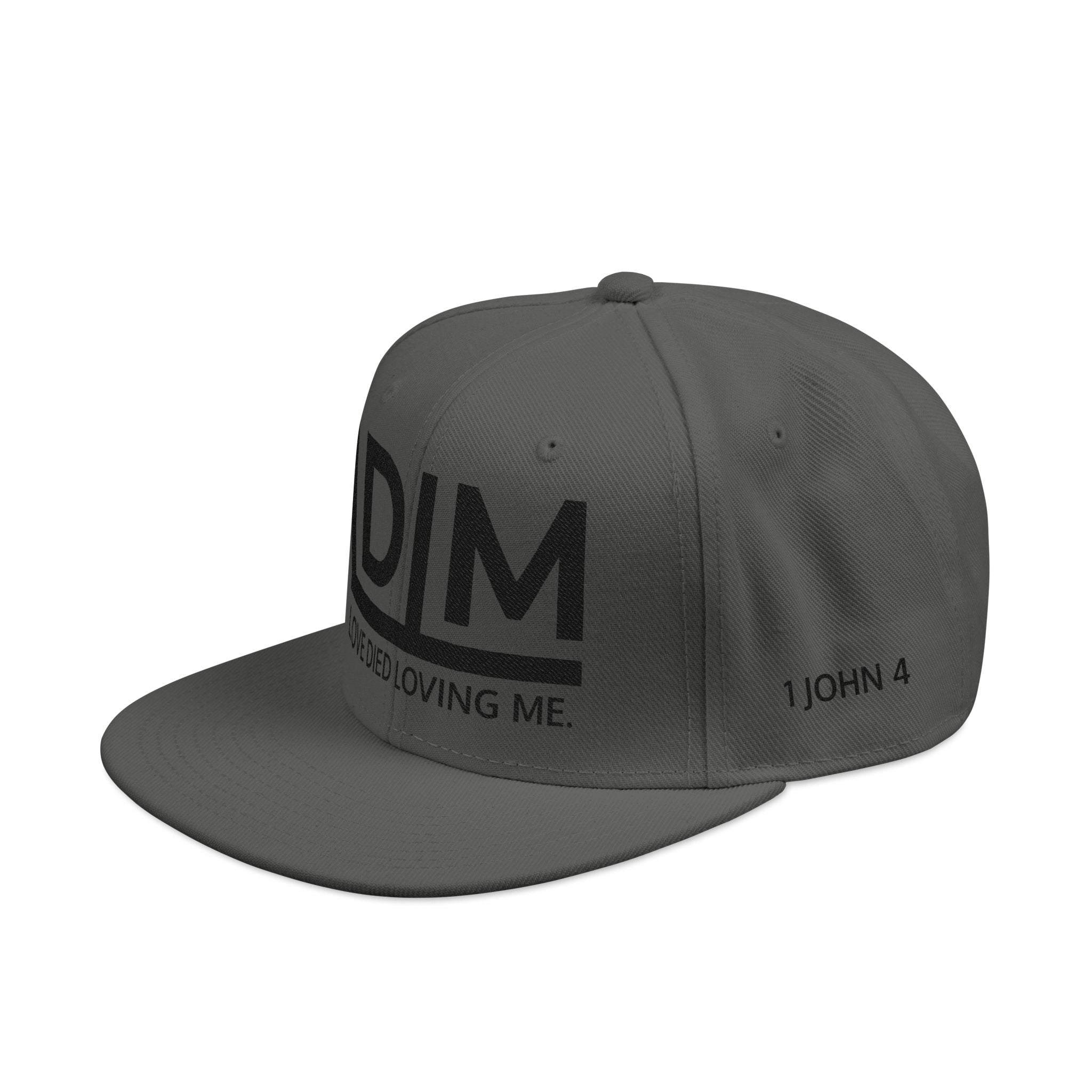Love Died Loving Me - Embroidered Snapback Cap (Black Logo)