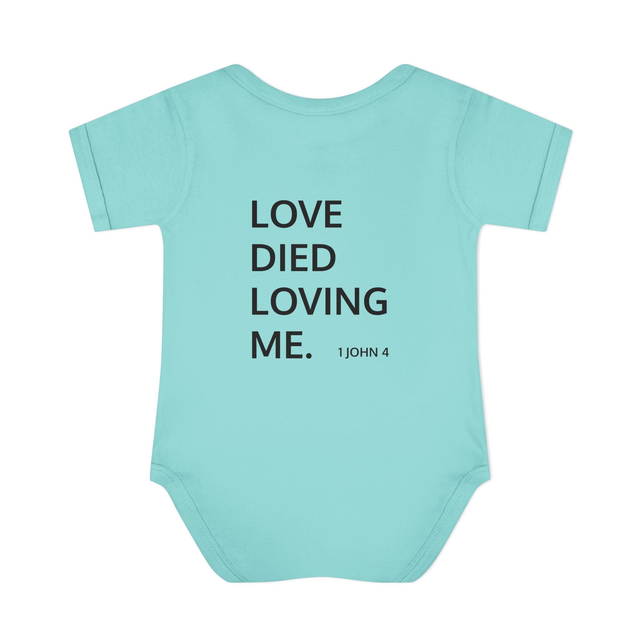 Love Died Loving Me - Infant Baby Bodysuit (Black Logo)