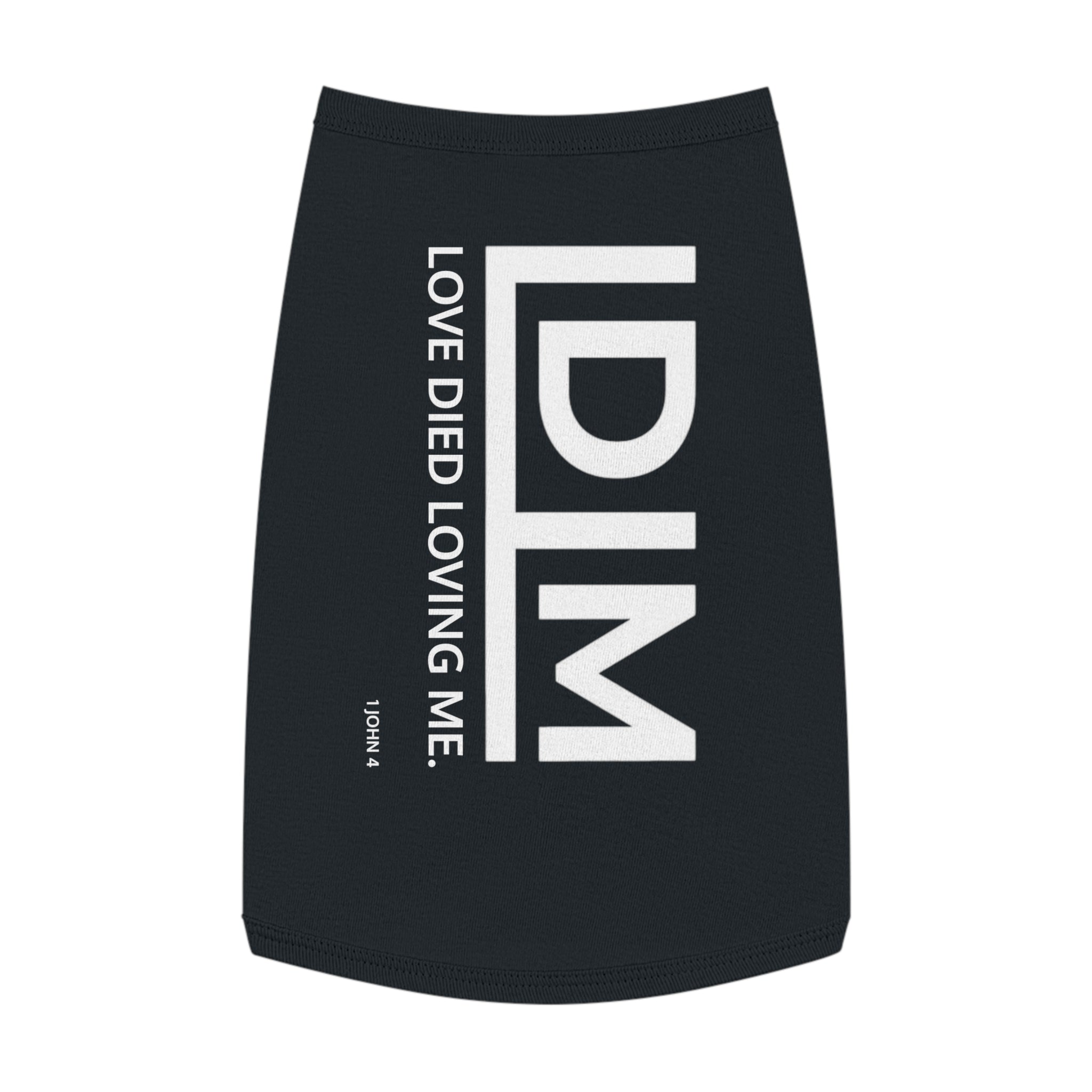 Love Died Loving Me - Pet Tank Top (White Logo)