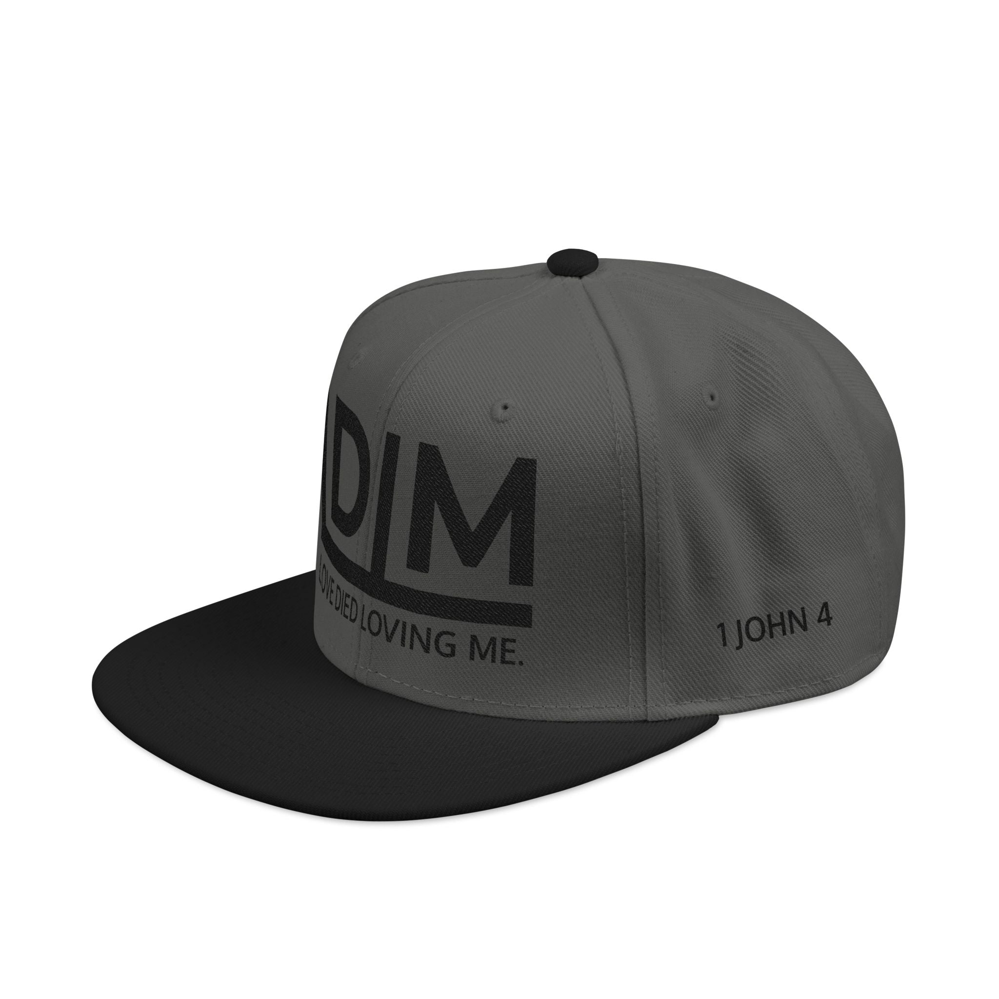 Love Died Loving Me - Embroidered Snapback Cap (Black Logo)