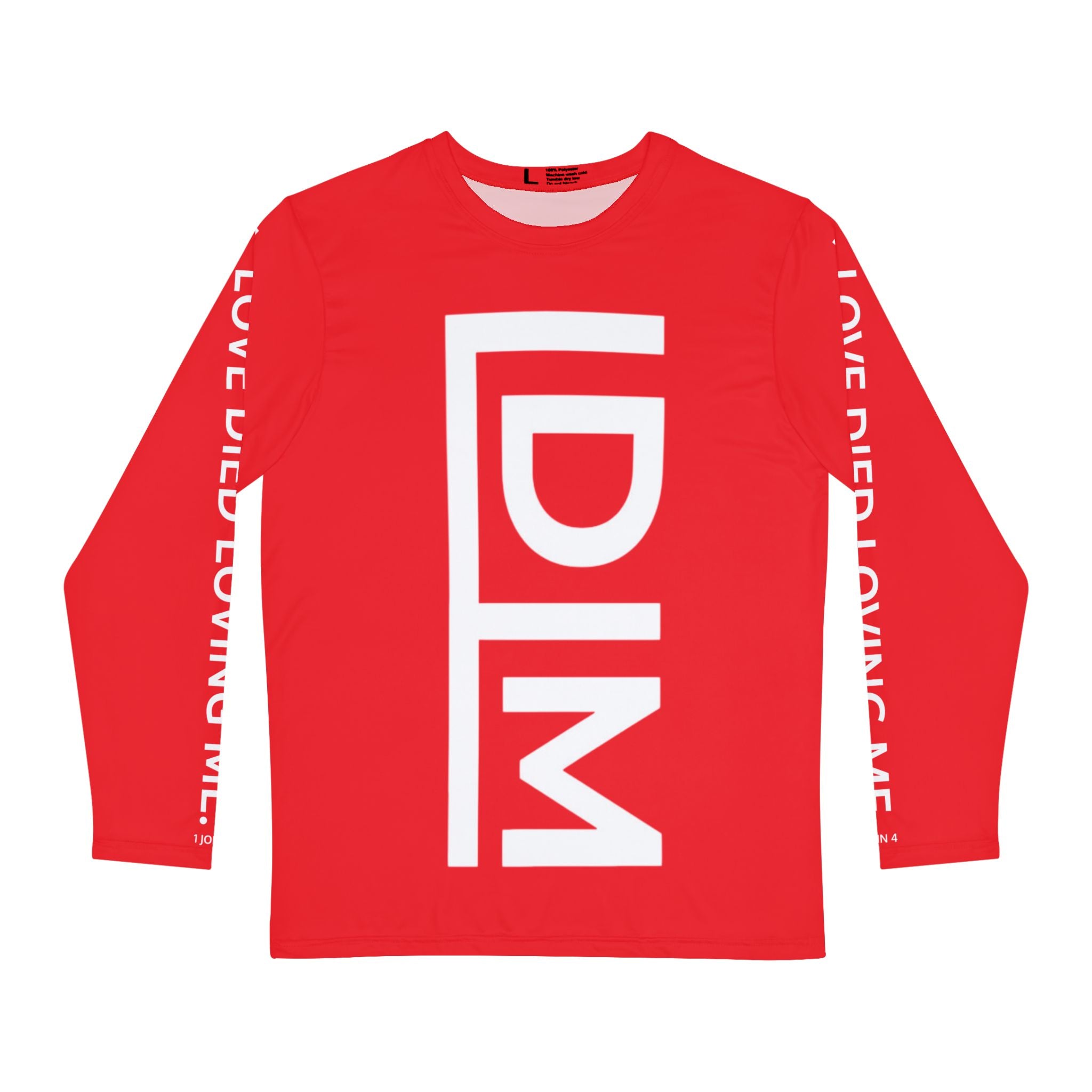 Love Died Loving Me - Men's Long Sleeve Tee (Red/White)