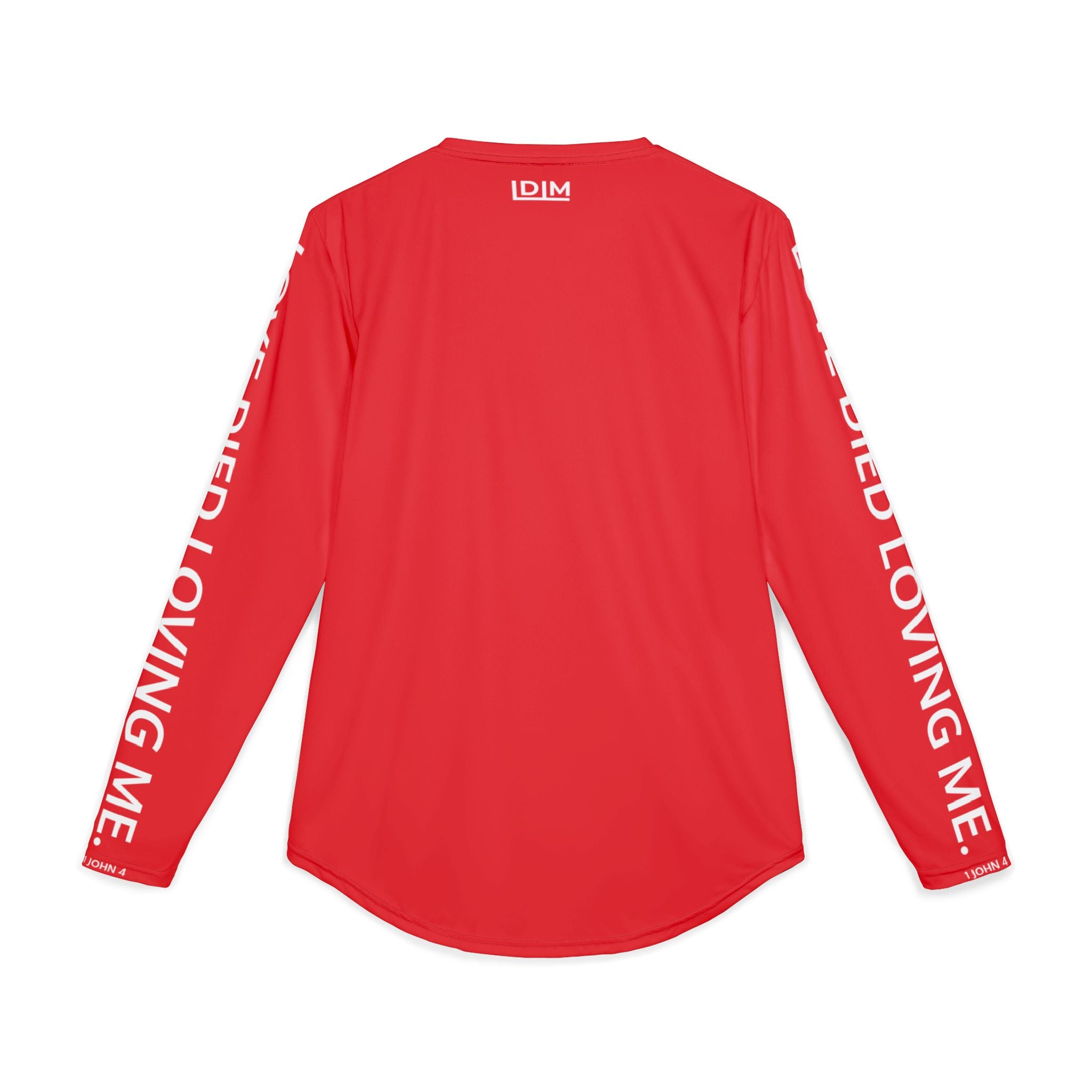 Love Died Loving Me - Men's UV Protection Long Sleeve Tee (Red/White)