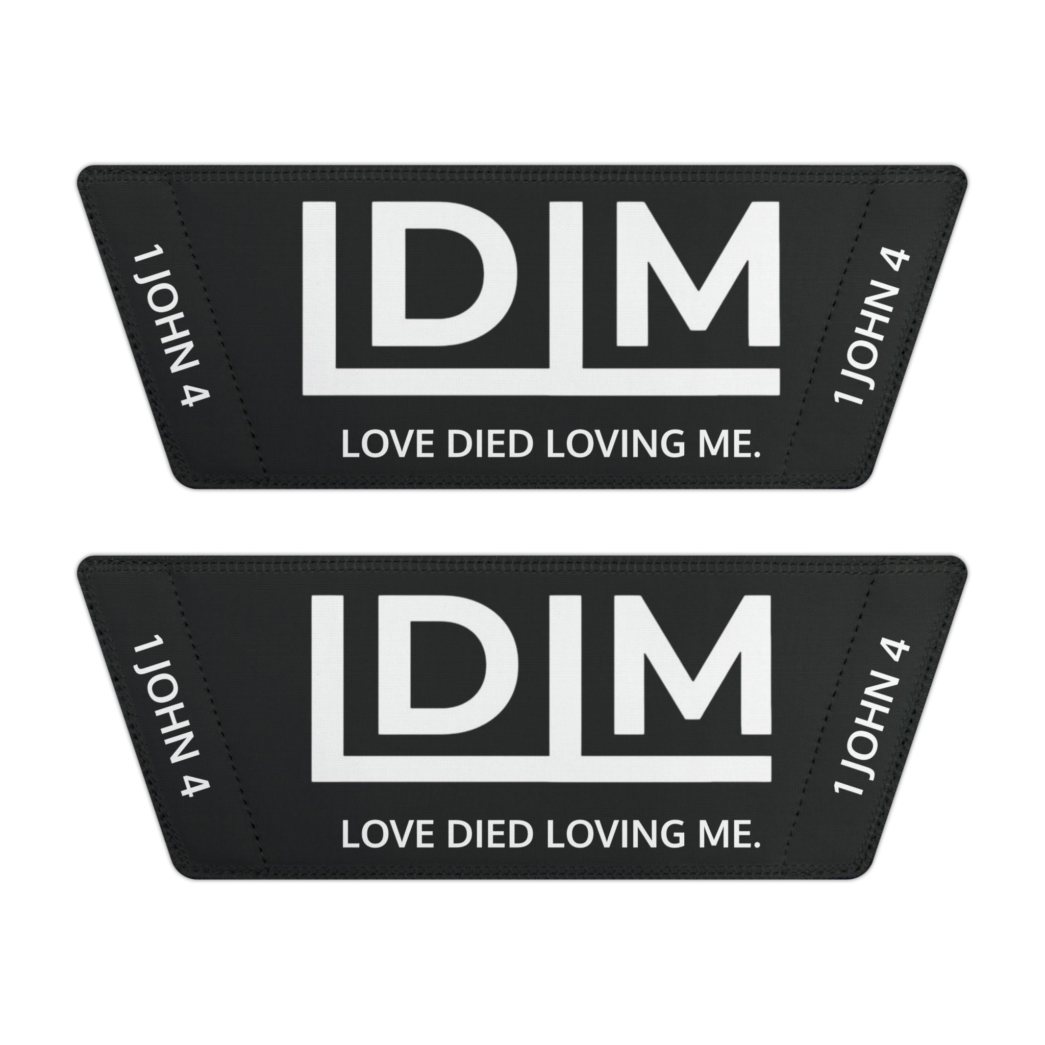 Love Died Loving Me - Men's Removable-Strap Slides (Black)