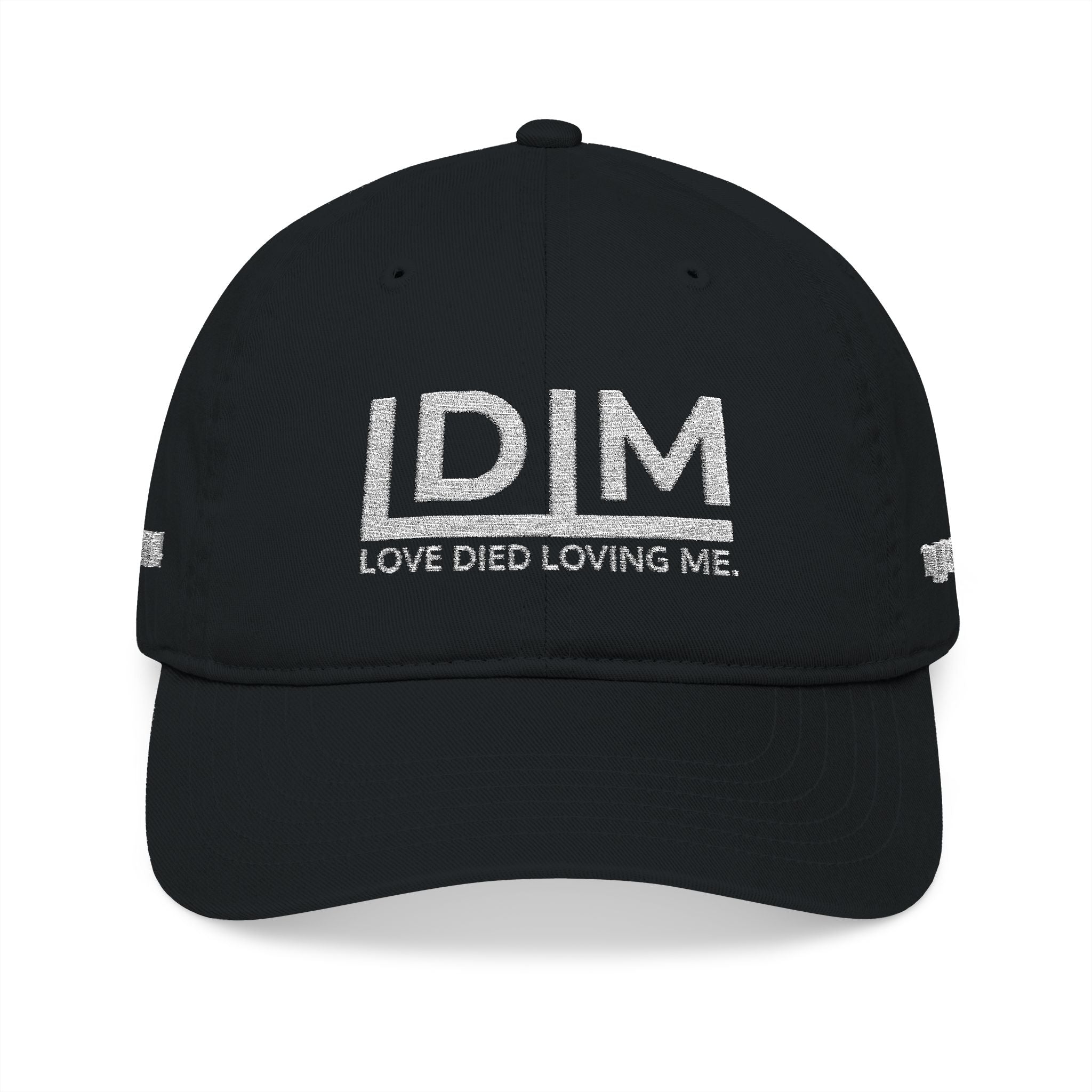 Love Died Loving Me - Baseball Cap (White Logo w/ Bible Verse)