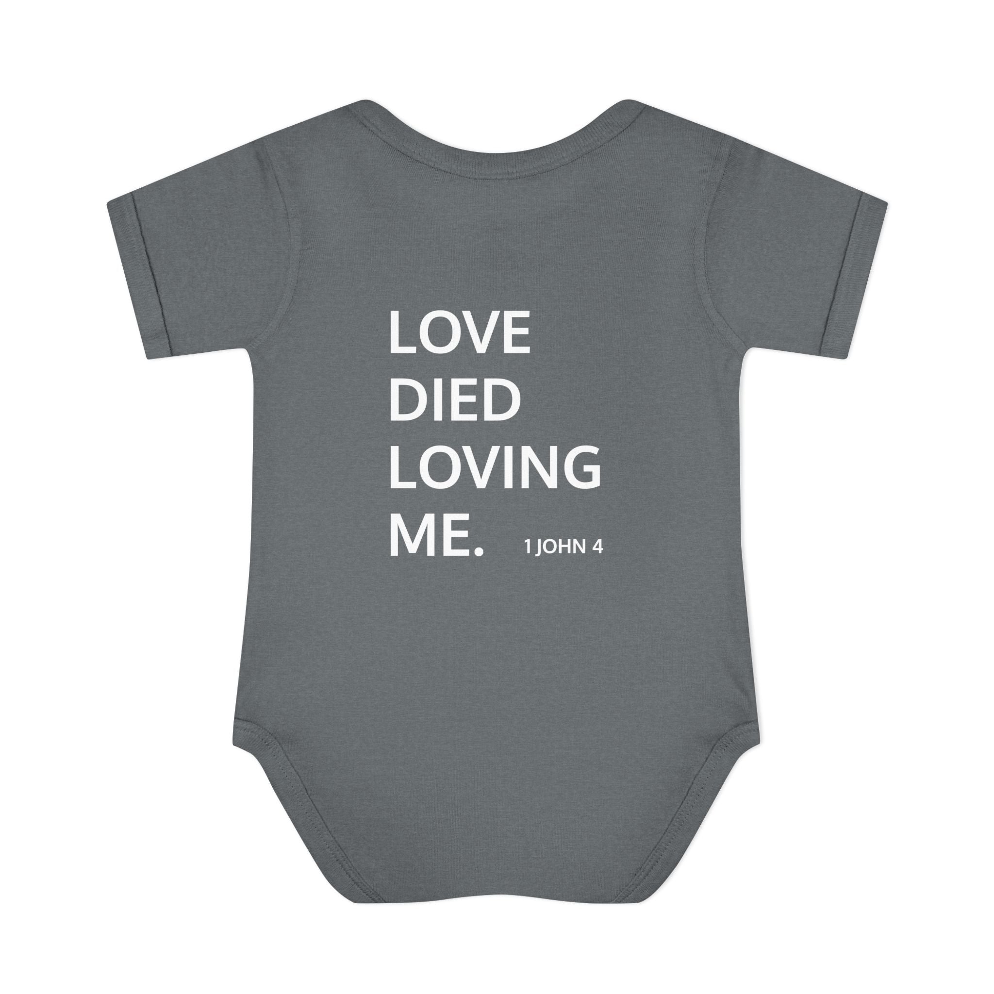 Love Died Loving Me - Infant Baby Bodysuit (White Logo)