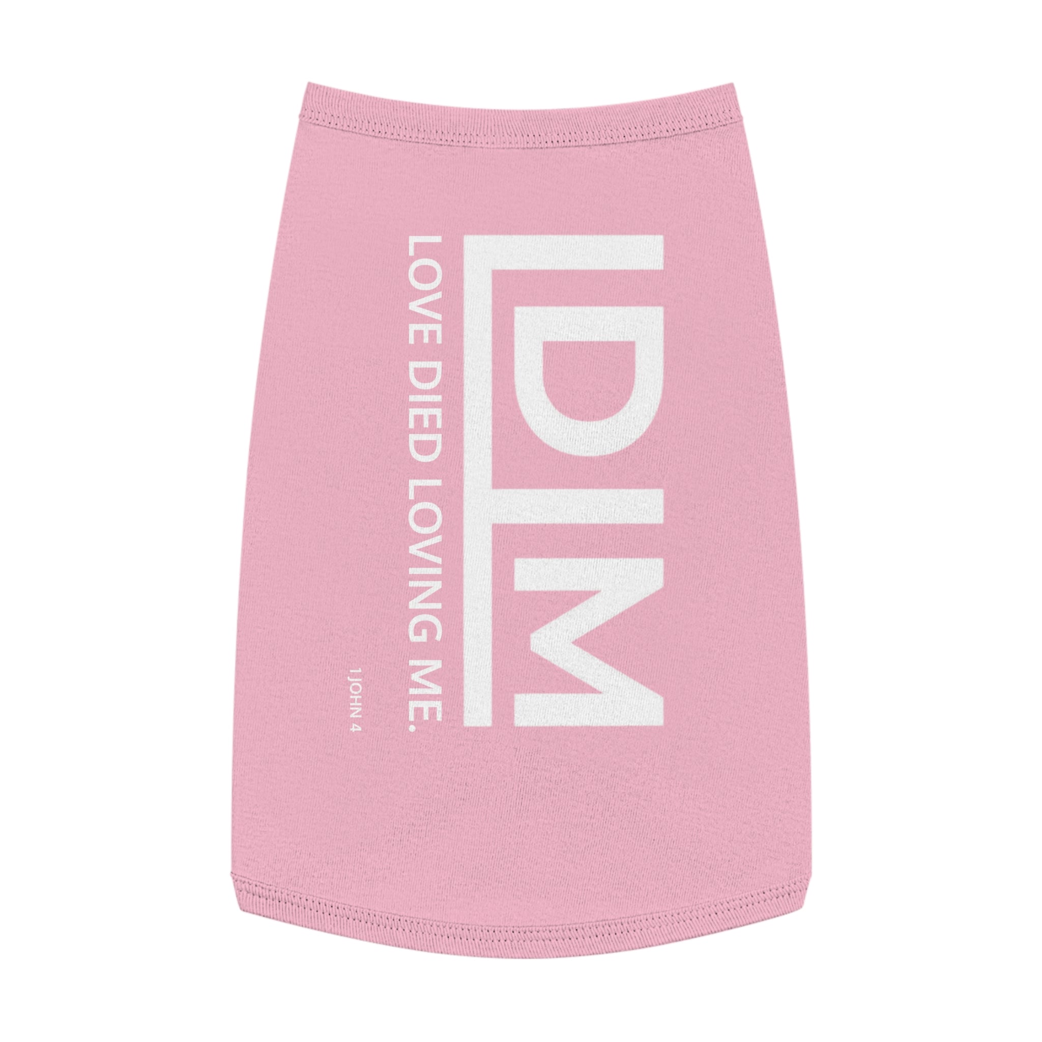 Love Died Loving Me - Pet Tank Top (White Logo)