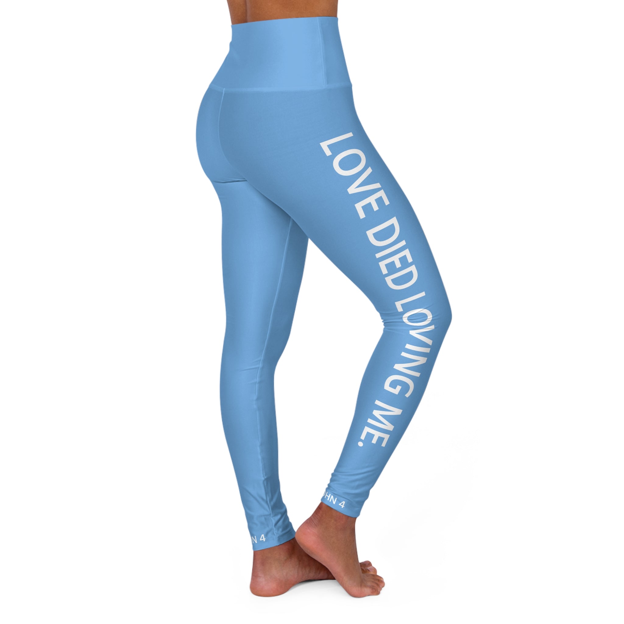 Love Died Loving Me - Women's Leggings (Baby Blue)