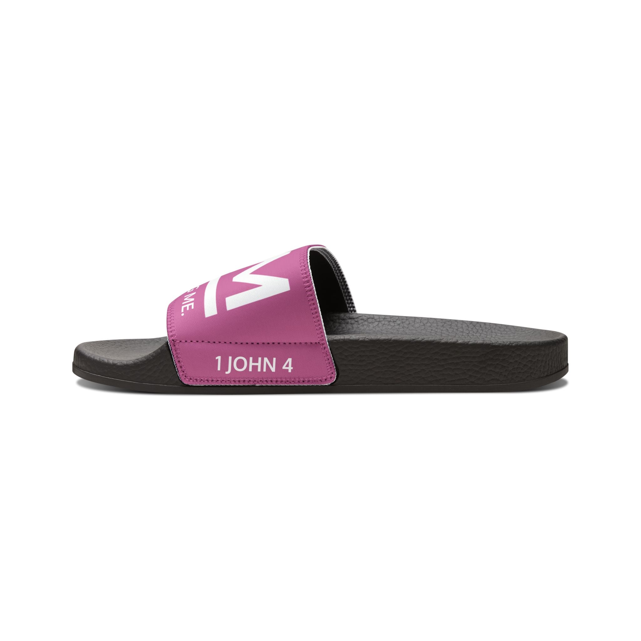 Love Died Loving Me - Women's Removable-Strap Slides (Pink)