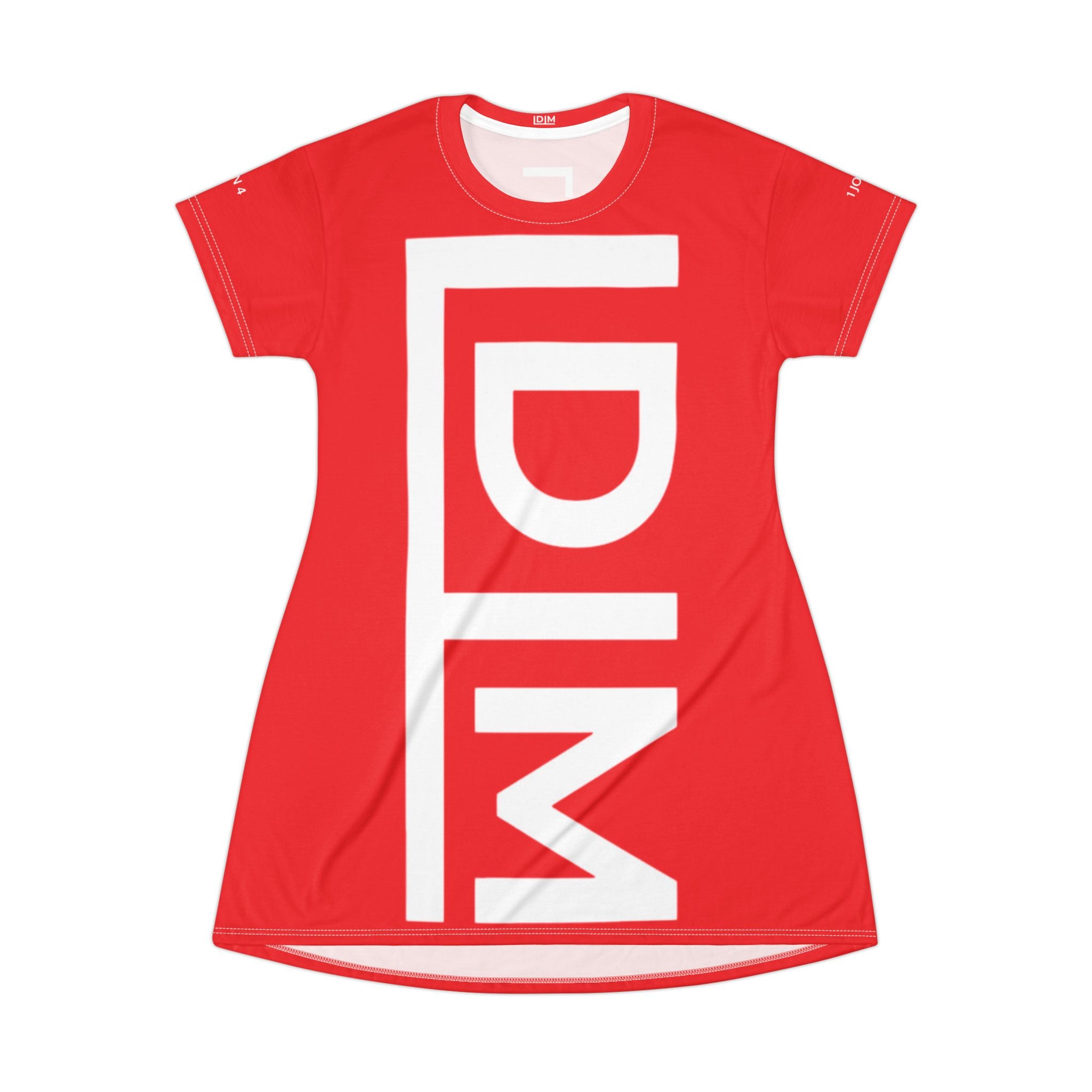 Love Died Loving Me - T-Shirt Dress (Red)