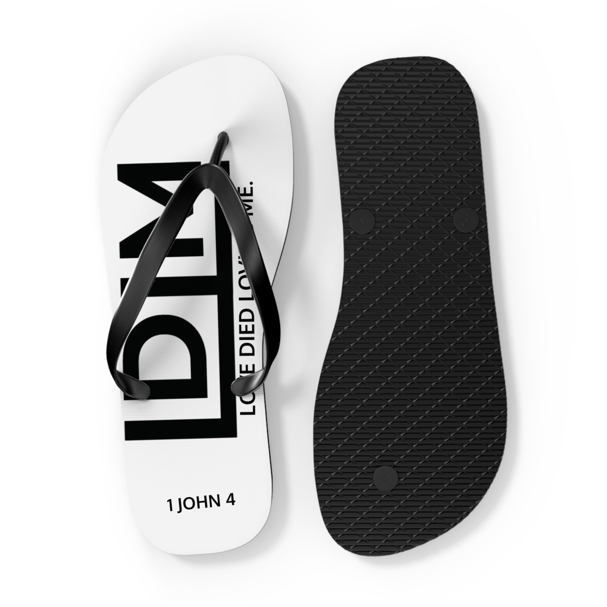 Love Died Loving Me - Flip Flops (White)