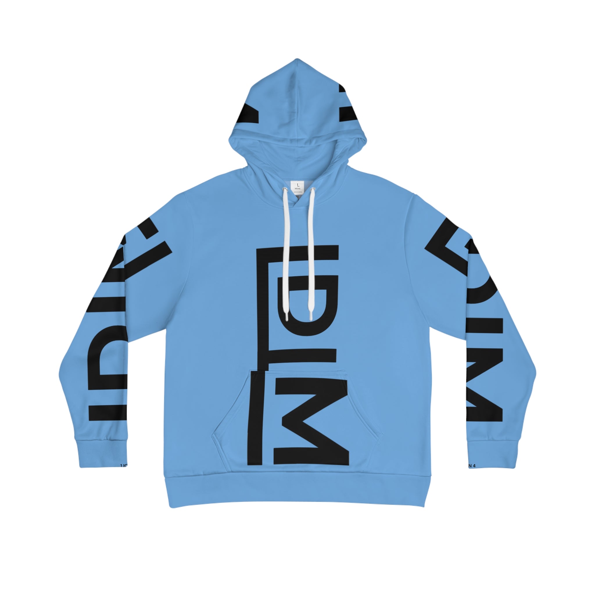 Love Died Loving Me - Unisex Logo Hoodie (Baby Blue/Black)