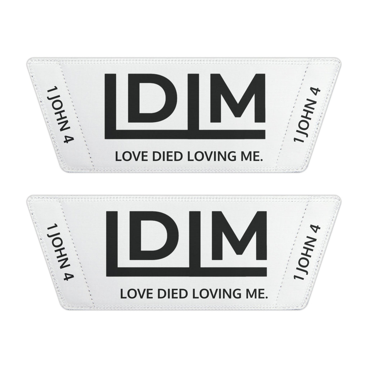 Love Died Loving Me - Men's Removable-Strap Slides (White)