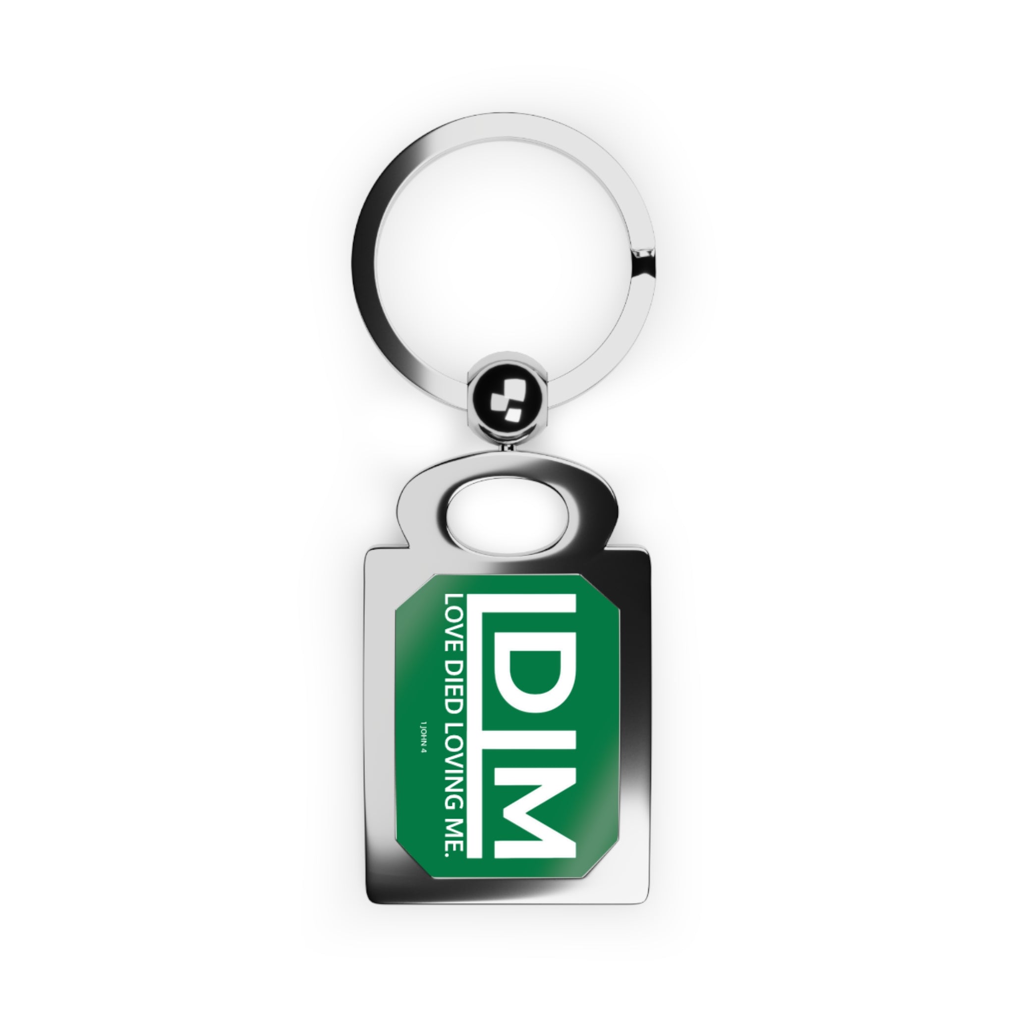 Love Died Loving Me - Keychain (Forest Green/White)