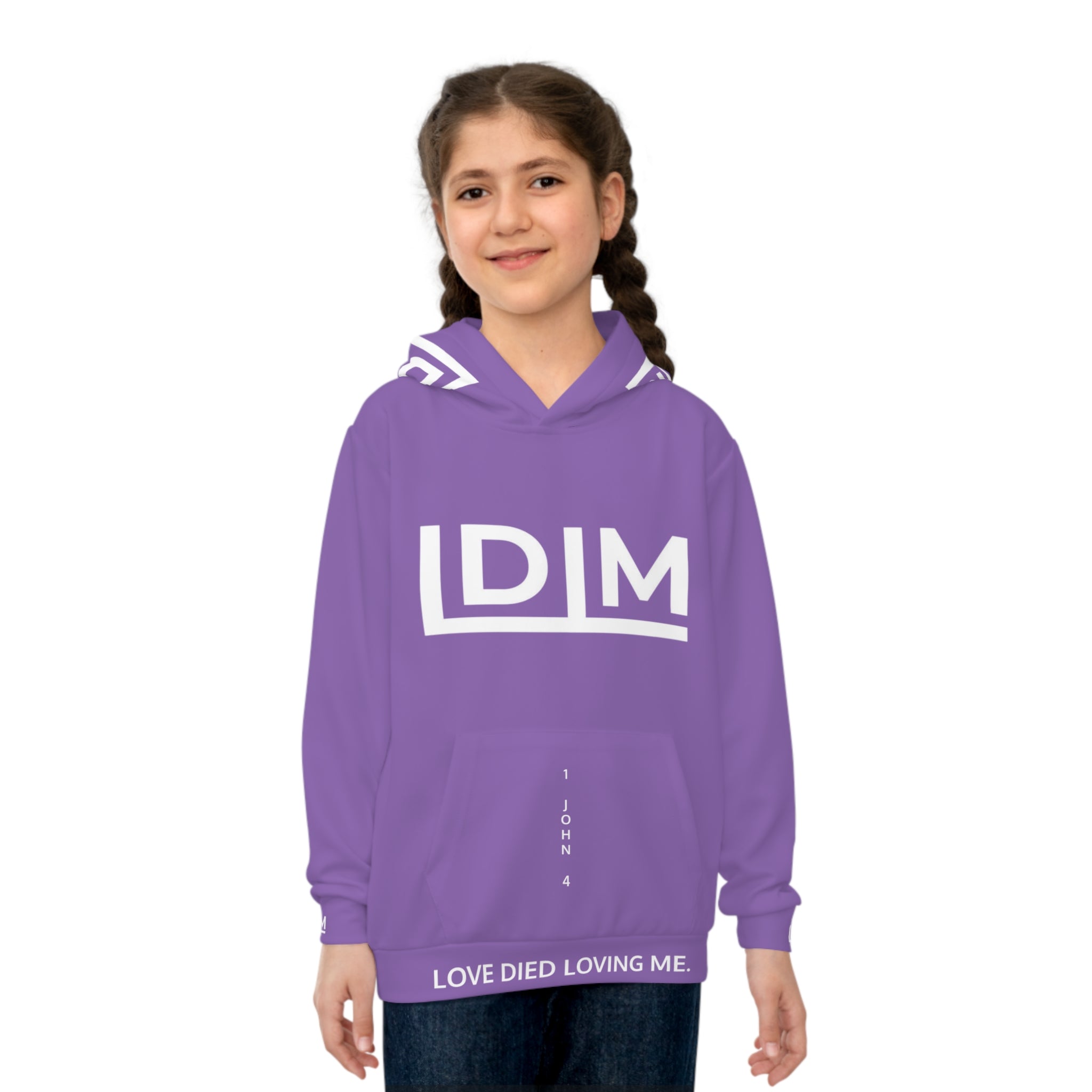 Love Died Loving Me - Girls Hoodie (Lavender)