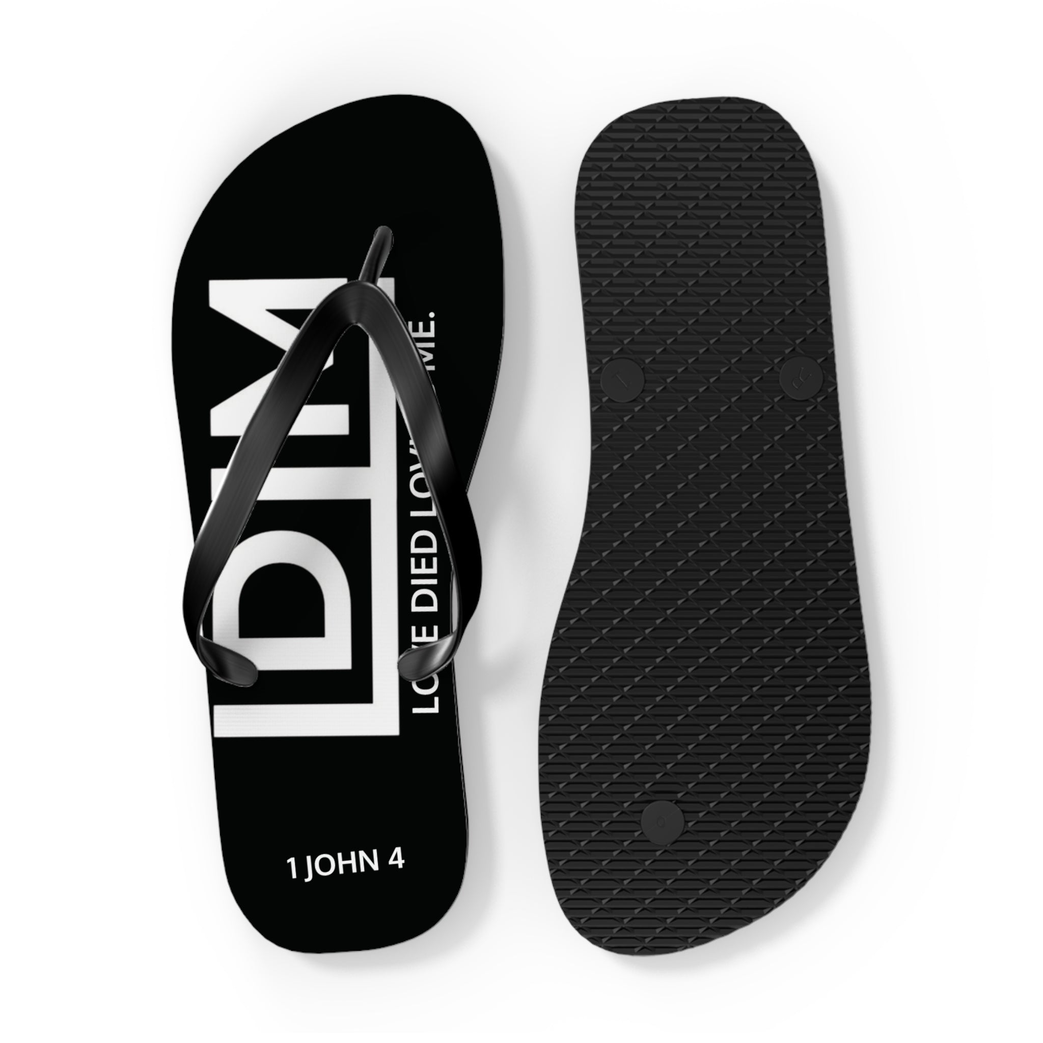 Love Died Loving Me - Flip Flops (Black)