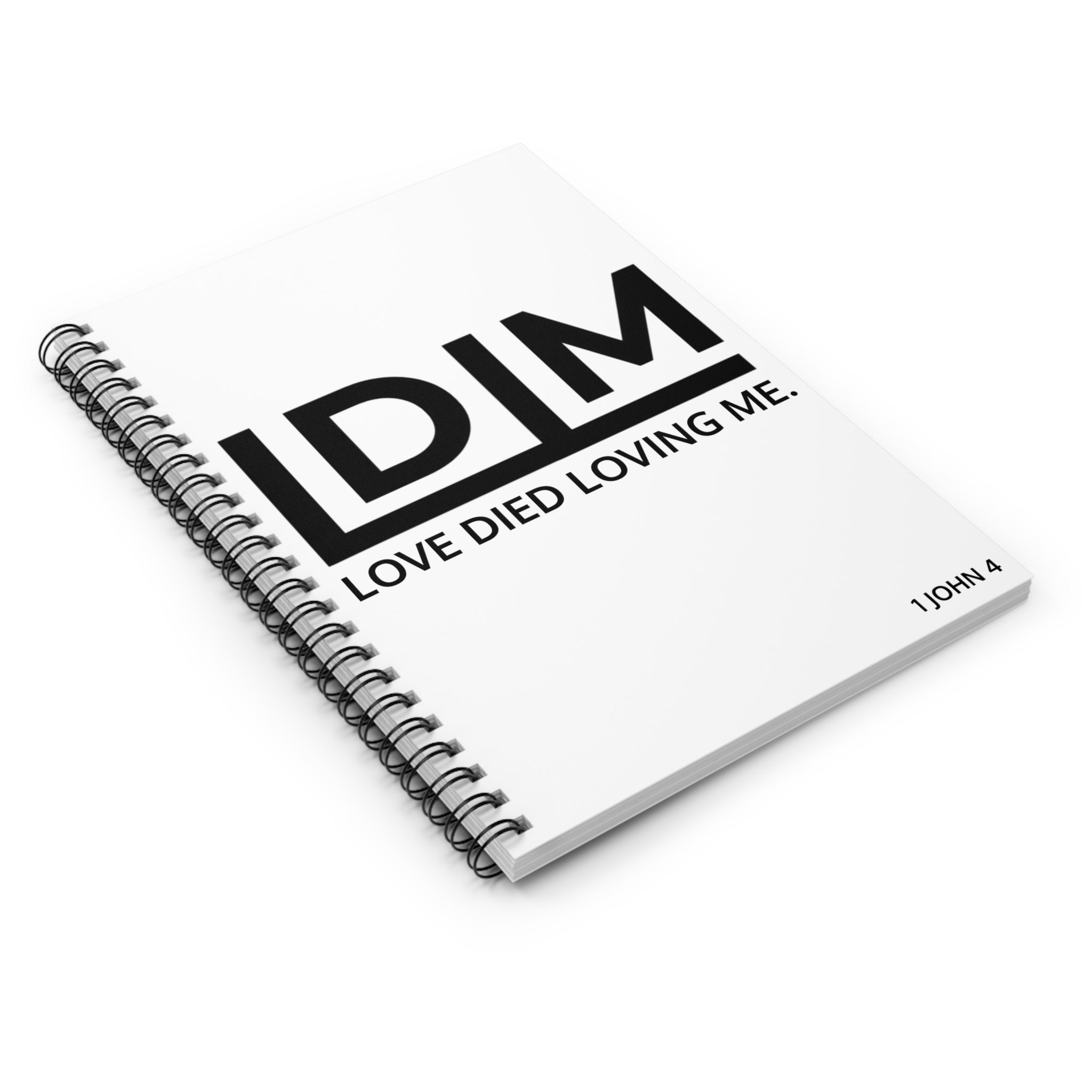 Love Died Loving Me - Spiral Notebook (White Horiz Logo)