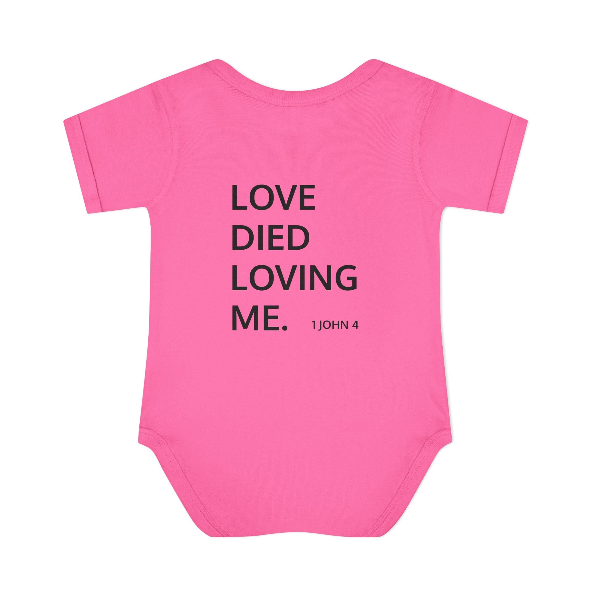 Love Died Loving Me - Infant Baby Bodysuit (Black Logo)