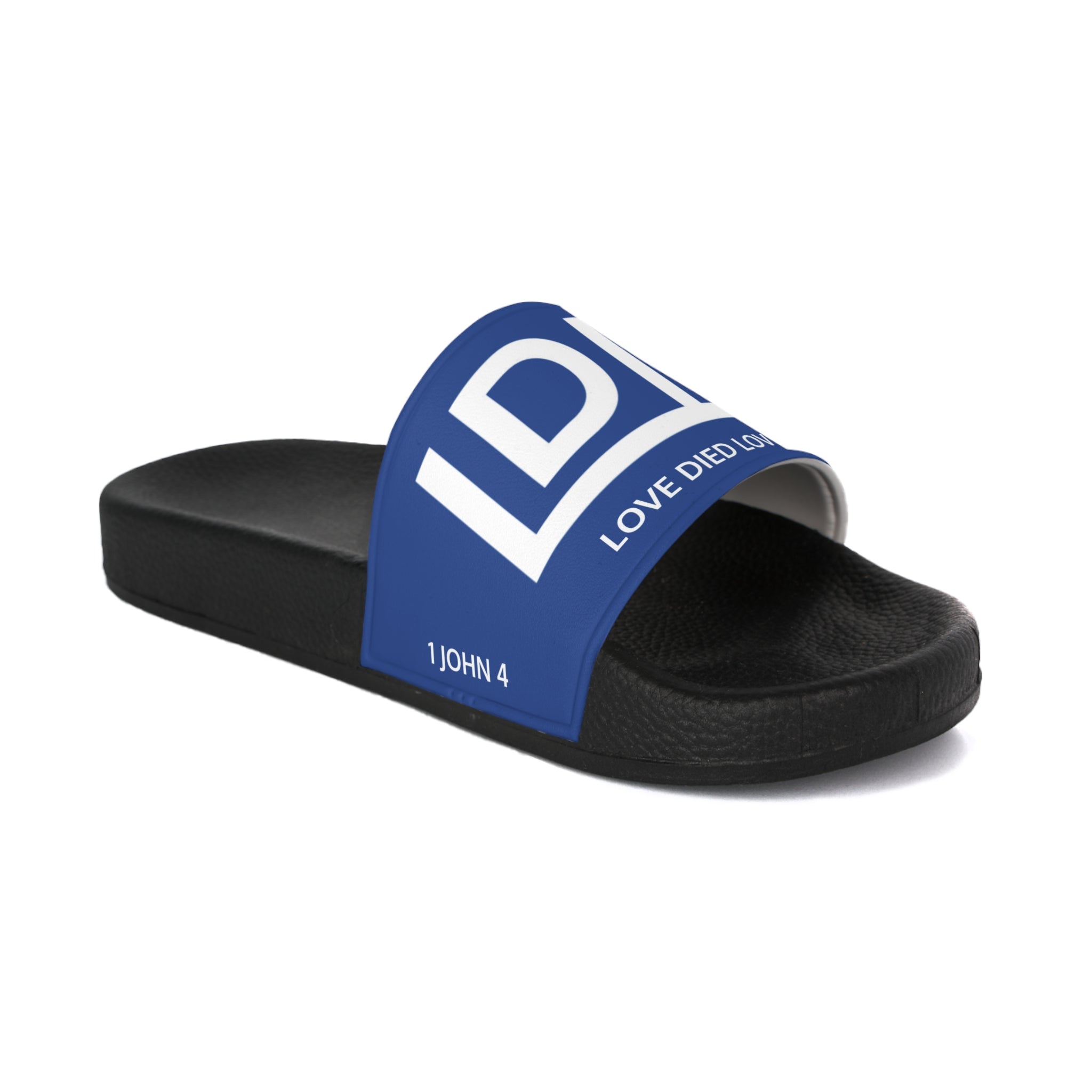 Love Died Loving Me - Men's Slides (Royal Blue)