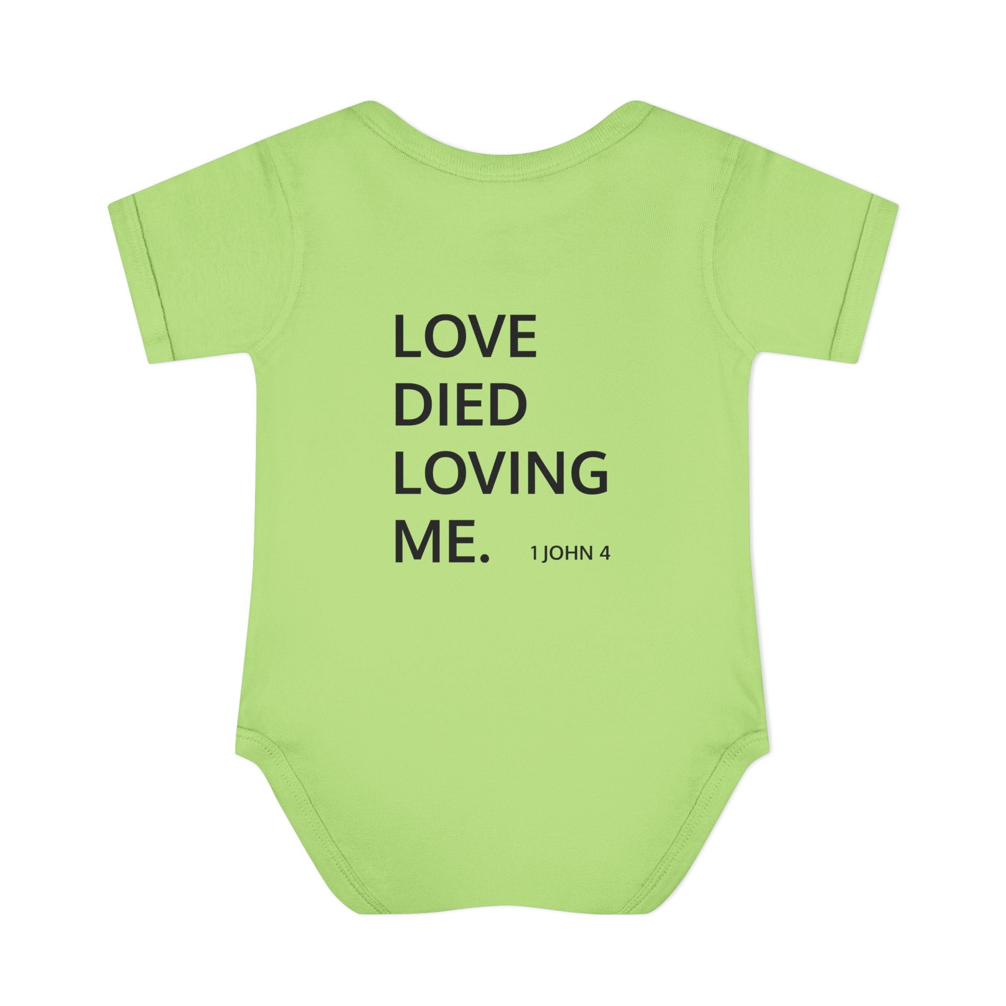Love Died Loving Me - Infant Baby Bodysuit (Black Logo)