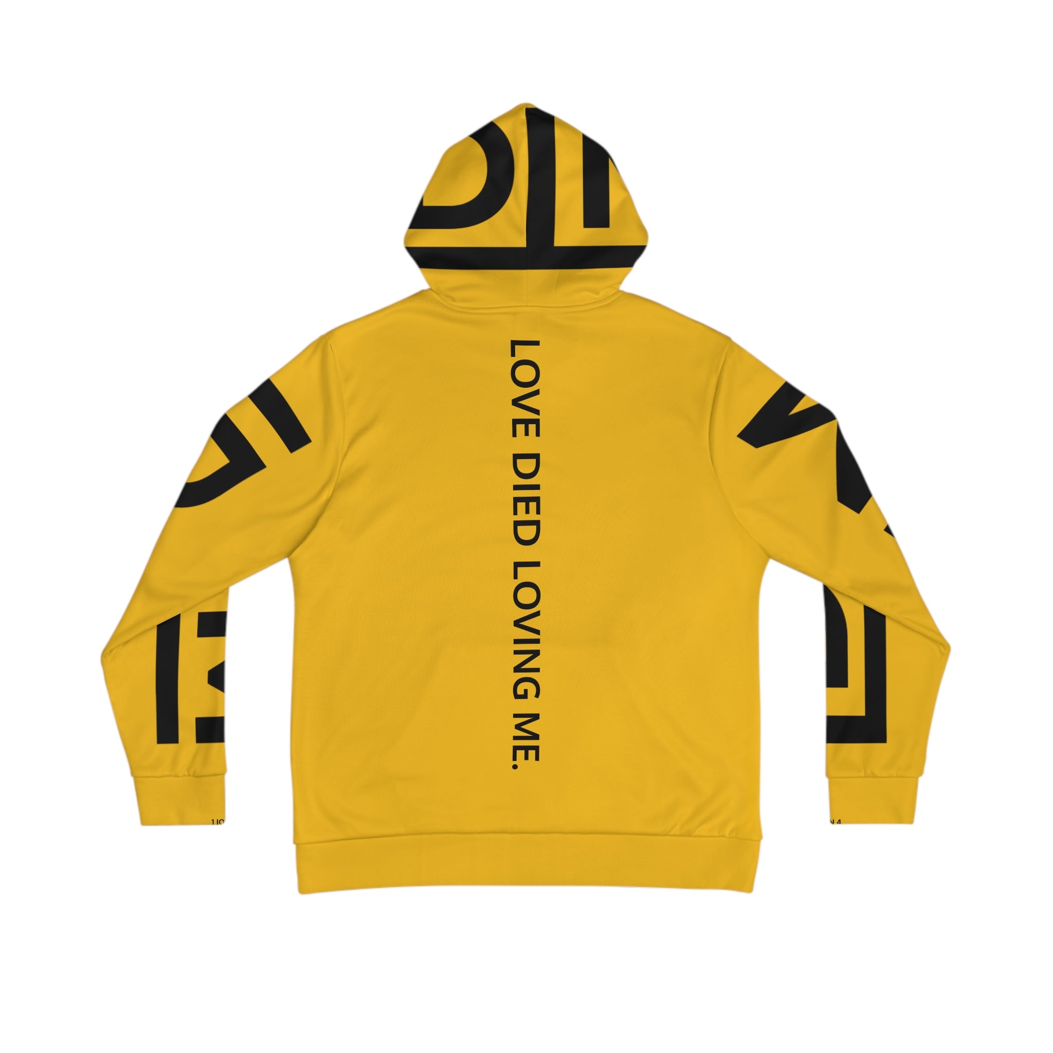 Love Died Loving Me - Unisex Logo Hoodie (Gold/Black)