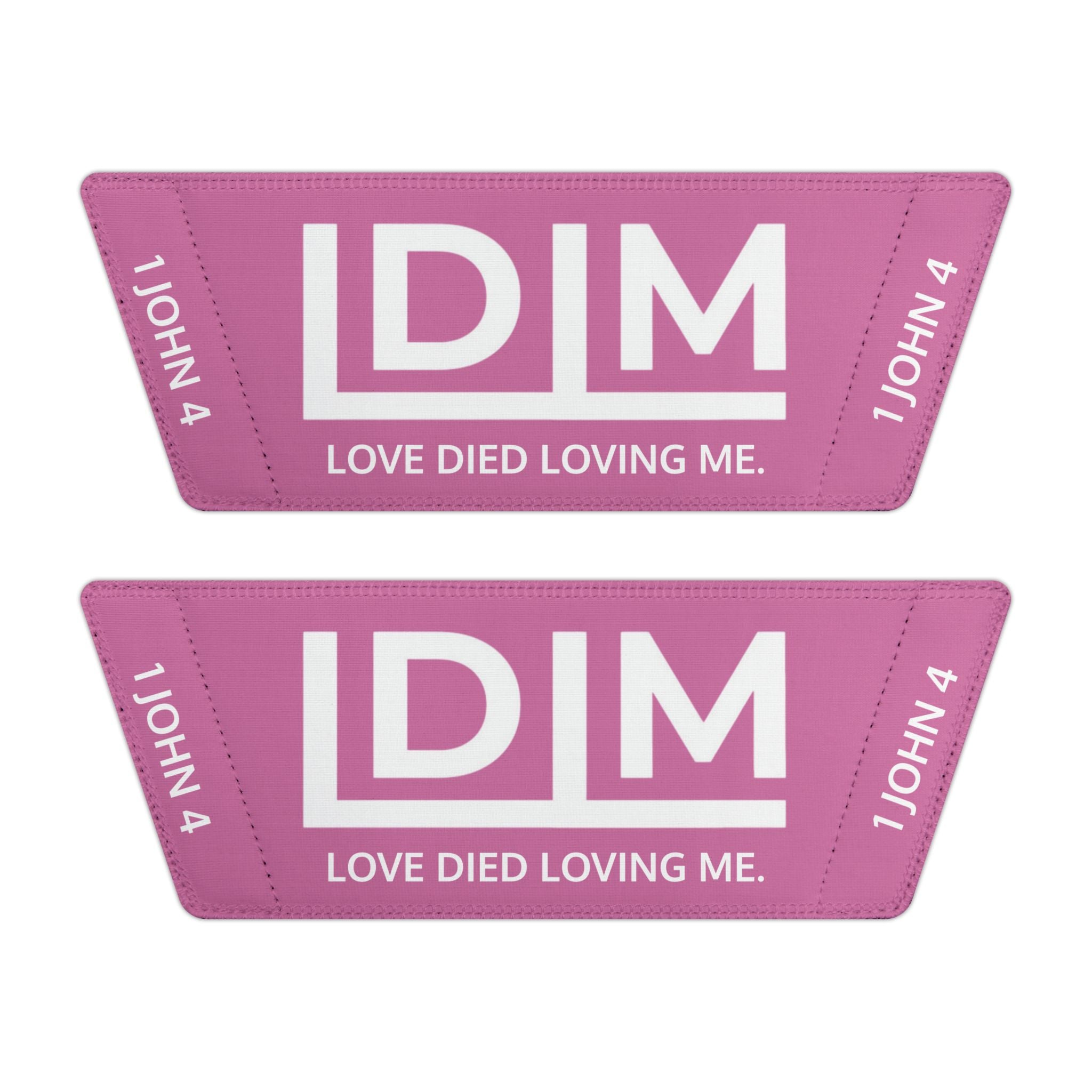 Love Died Loving Me - Women's Removable-Strap Slides (Pink)