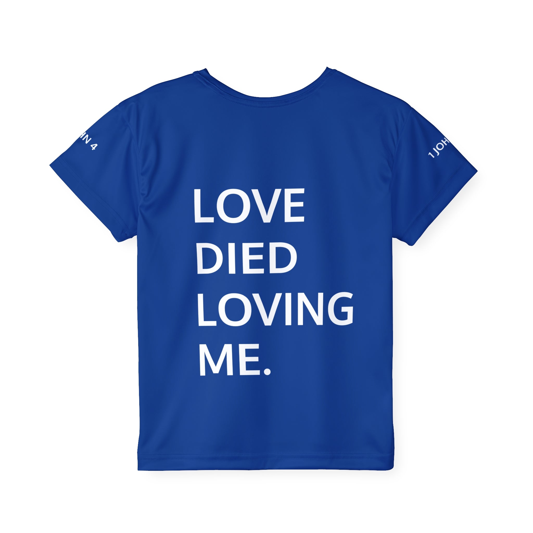 Love Died Loving Me - Kids Sports Jersey (Royal Blue/White)