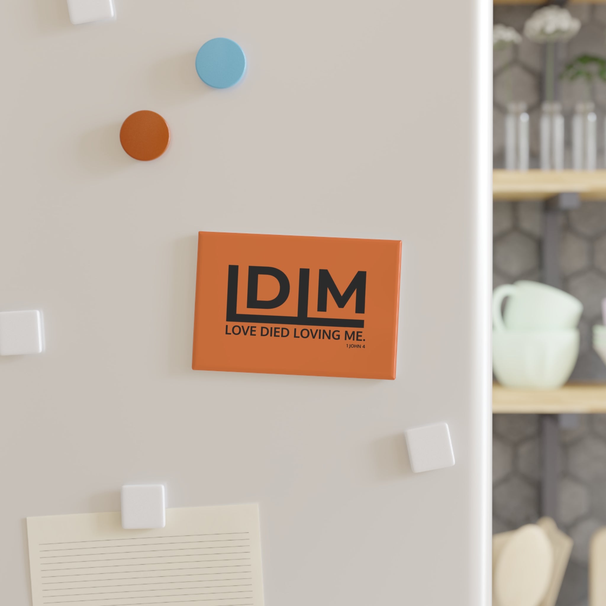 Love Died Loving Me - Fridge Magnet (Crusta/Black)