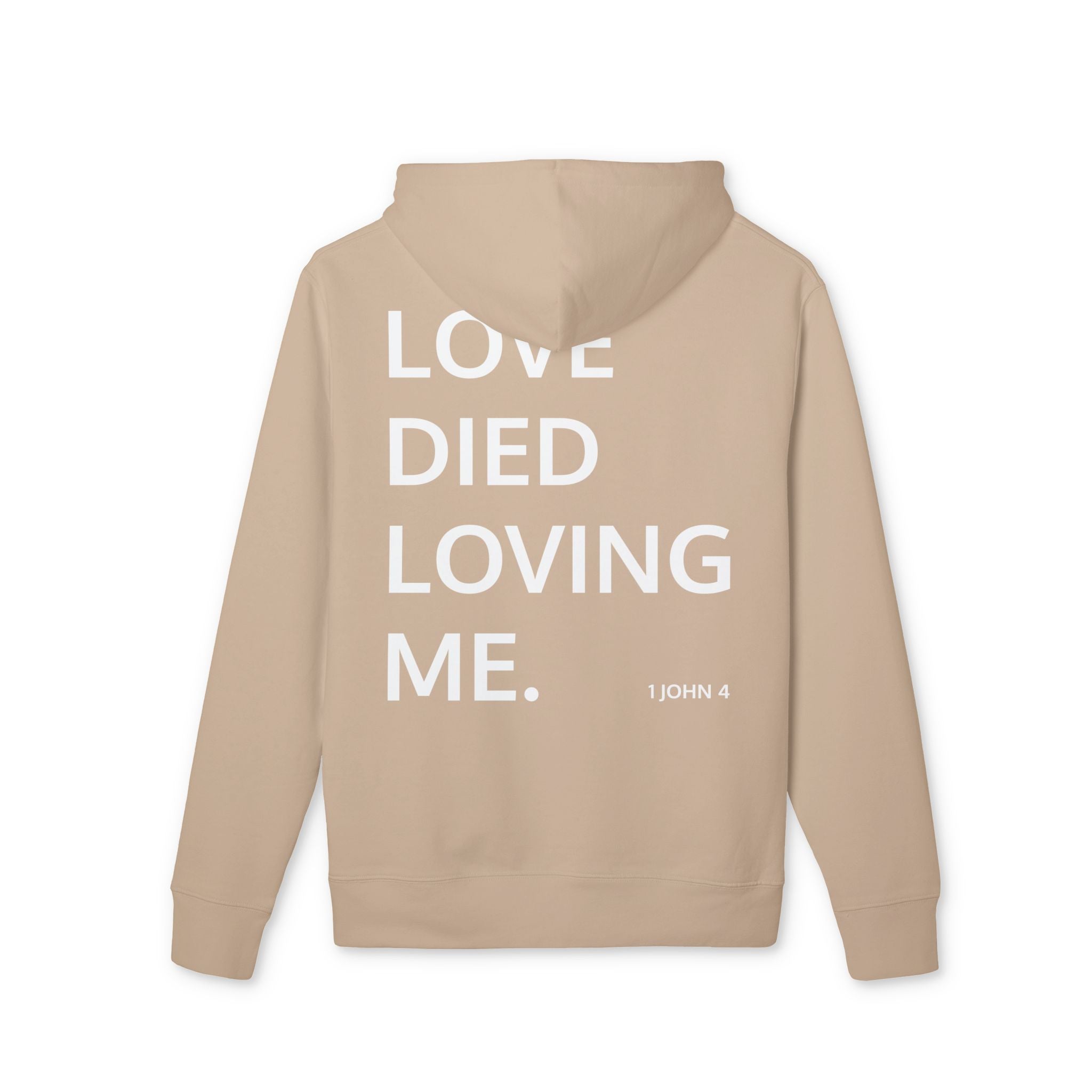 Love Died Loving Me - Unisex Hoodie (White Horiz Logo)