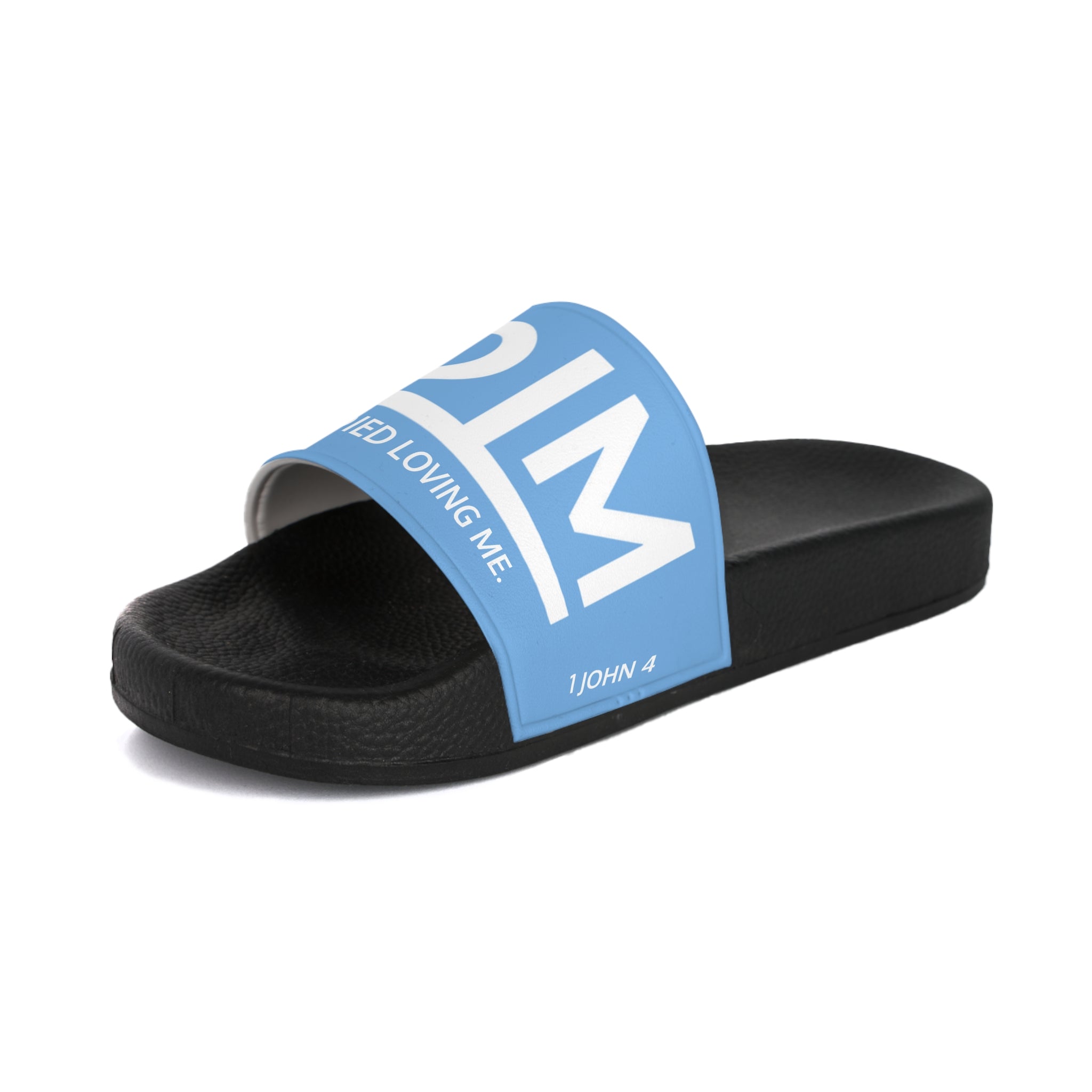 Love Died Loving Me - Women's Slides (Baby Blue)