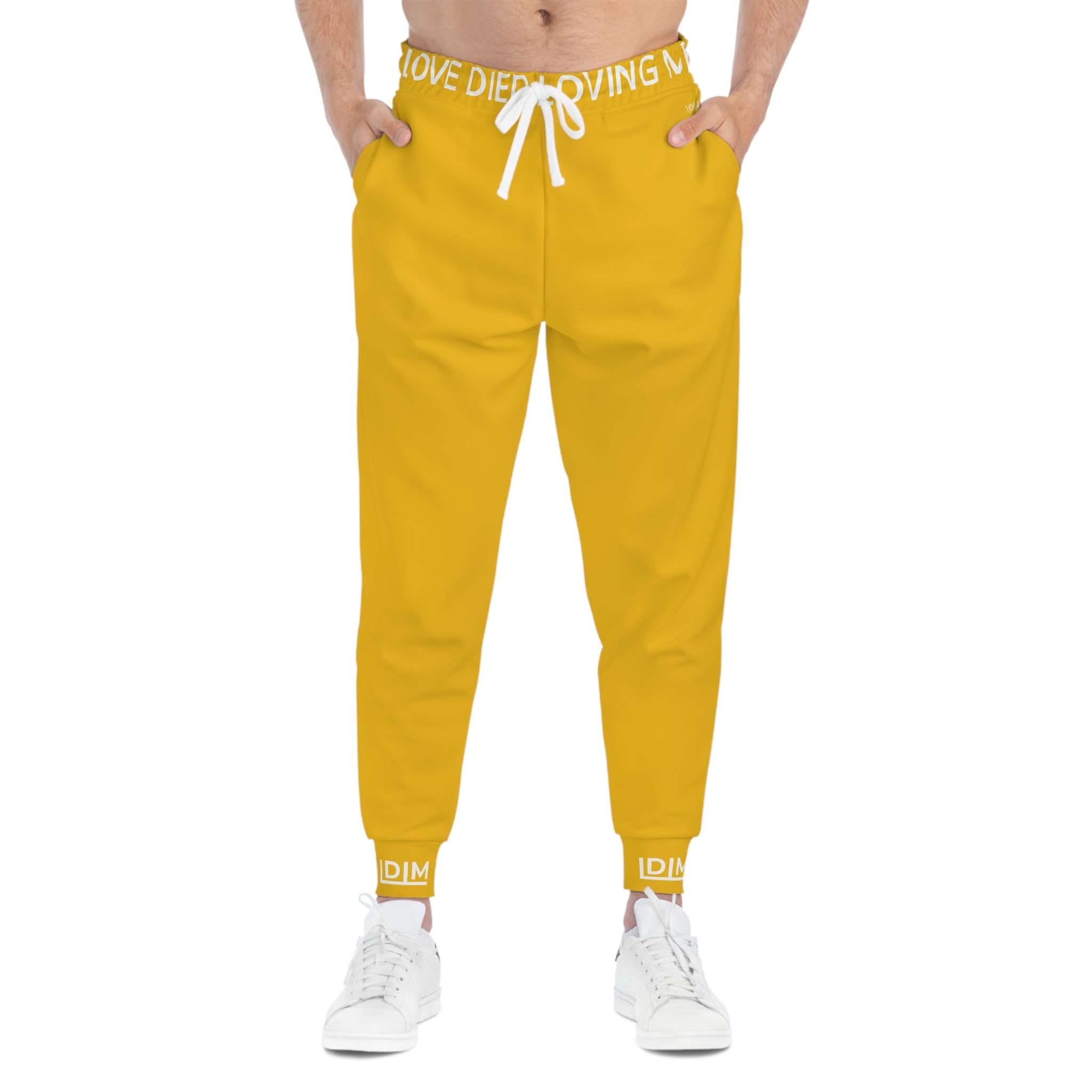 Love Died Loving Me - Unisex Joggers (Gold/White)