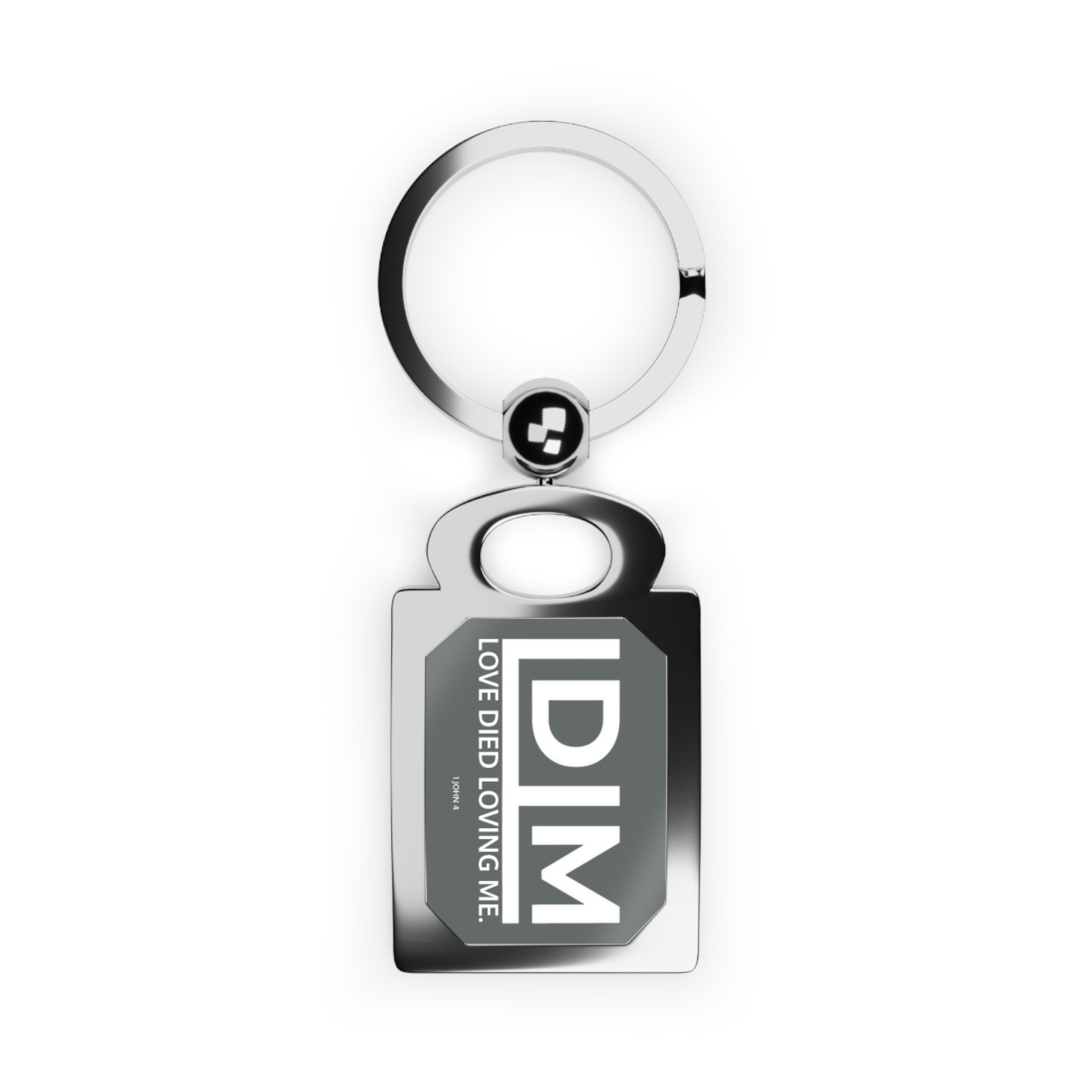 Love Died Loving Me - Keychain (Grey/White)