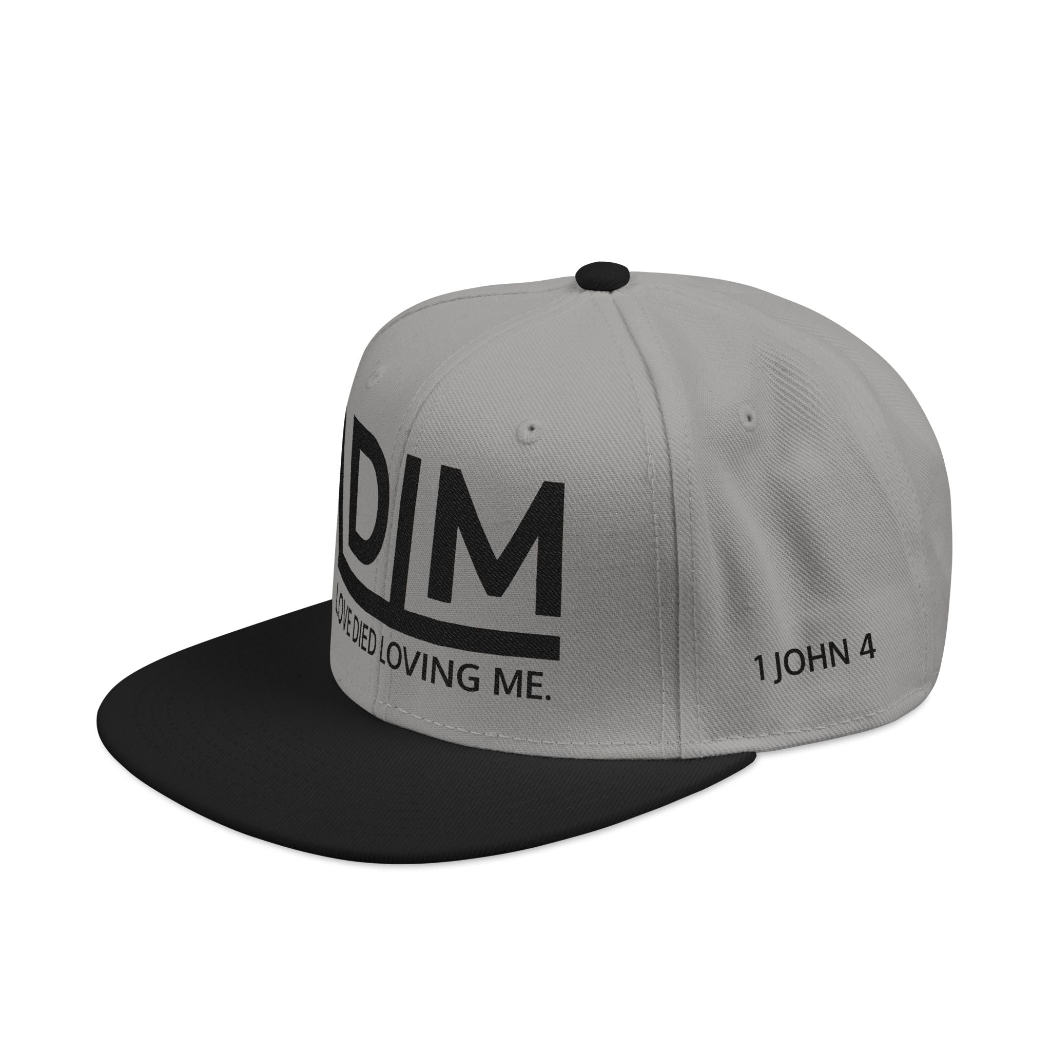 Love Died Loving Me - Embroidered Snapback Cap (Black Logo)