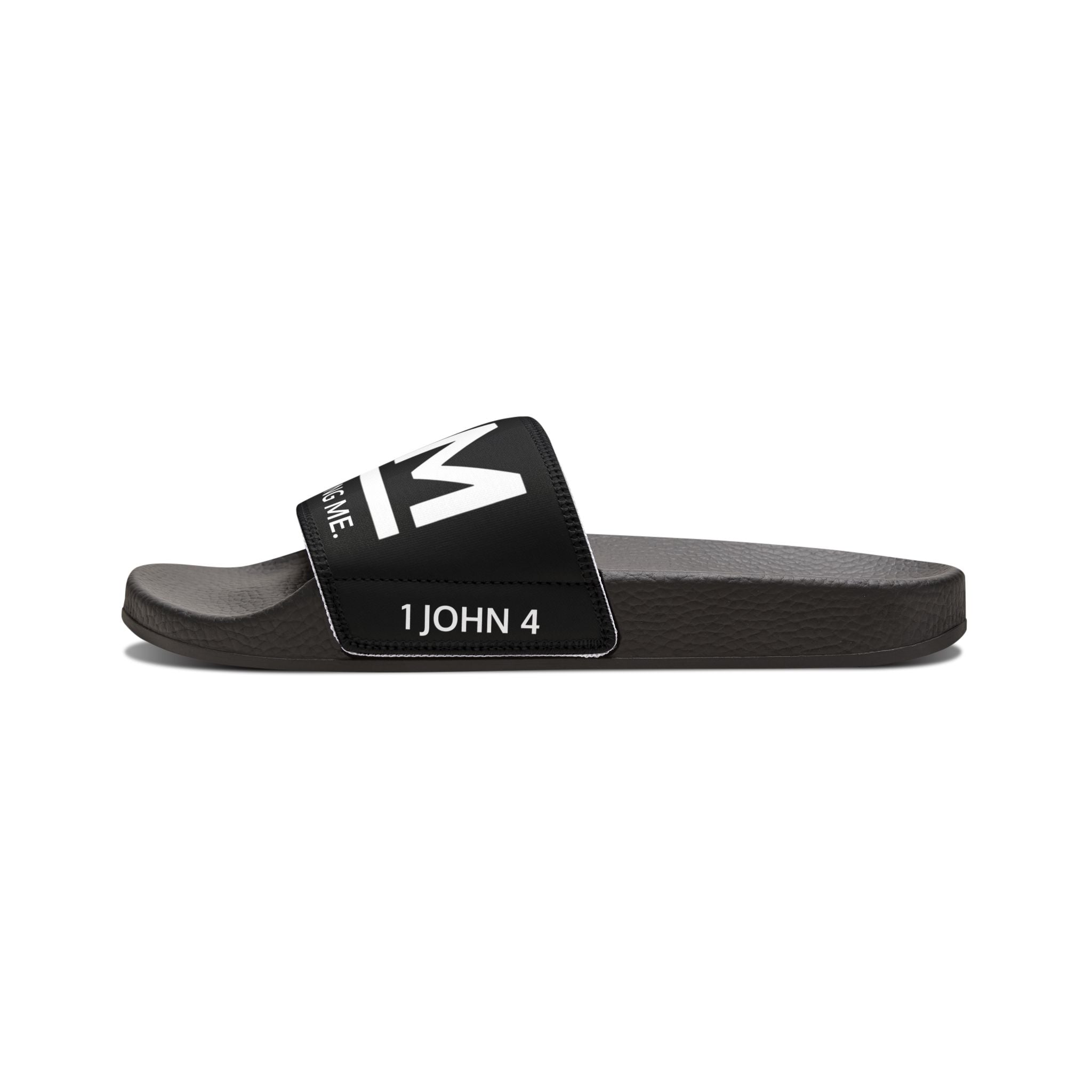 Love Died Loving Me - Women's Removable-Strap Slides (Black)
