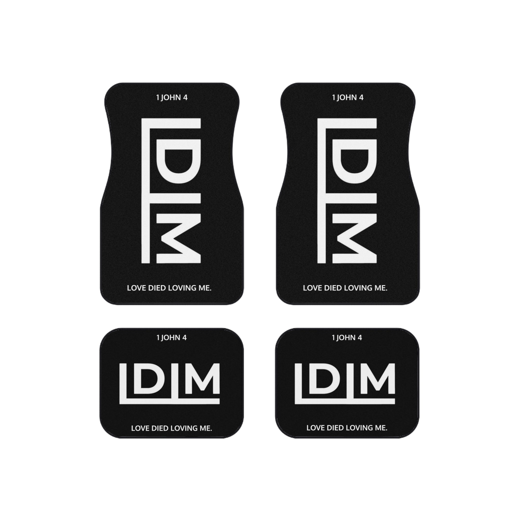 Love Died Loving Me - Car Mats Set (Black)