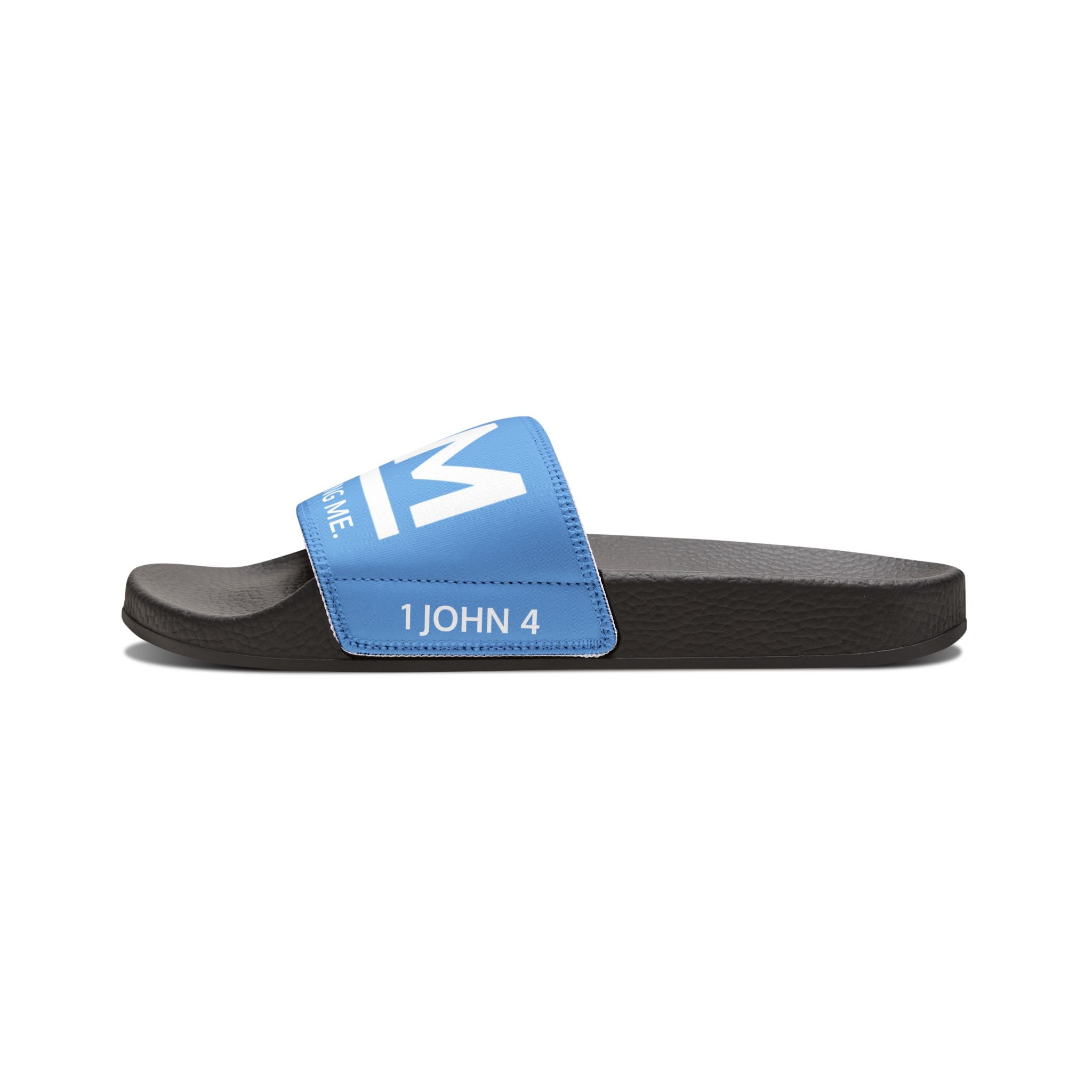 Love Died Loving Me - Women's Removable-Strap Slides (Baby Blue)
