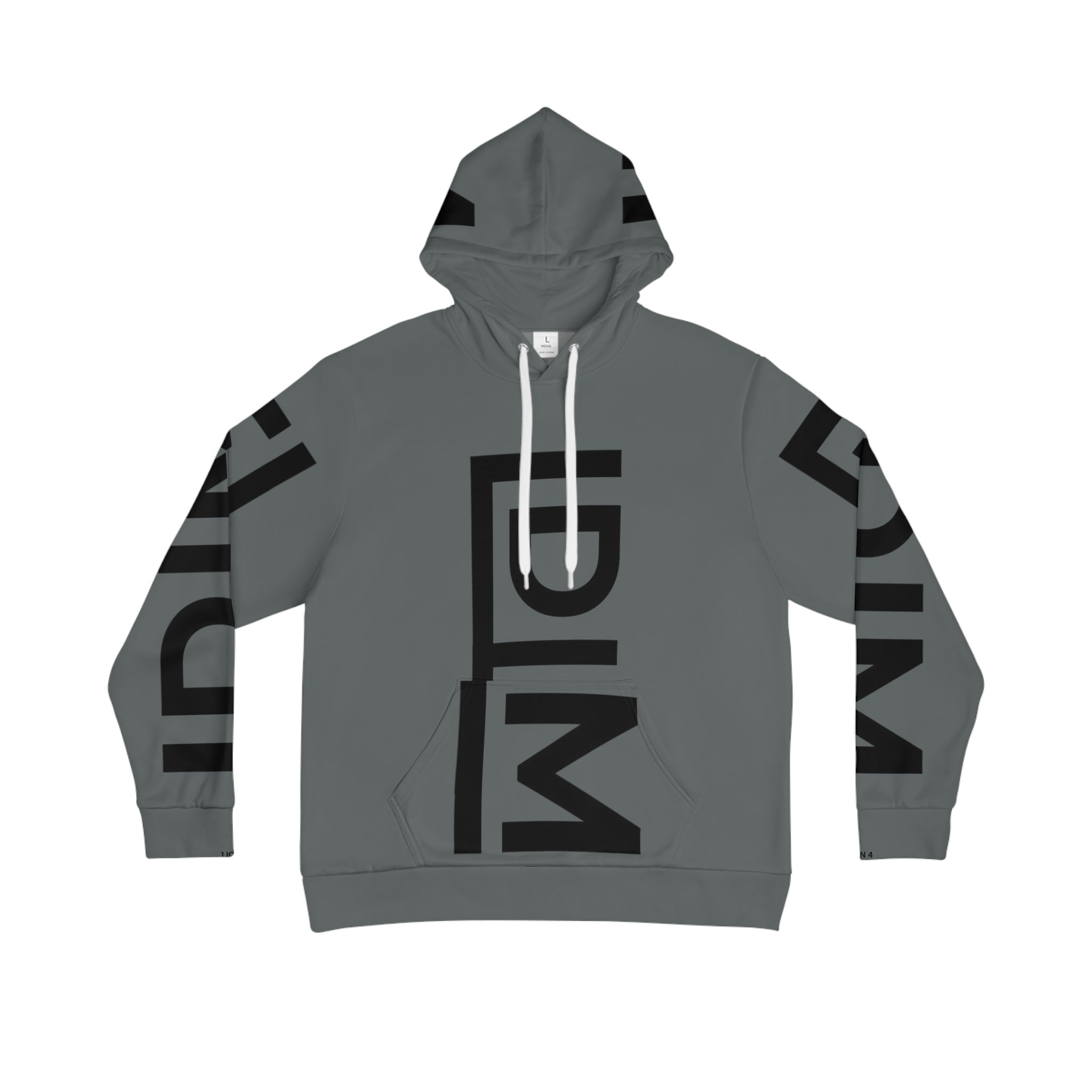 Love Died Loving Me - Unisex Logo Hoodie (Grey/Black)