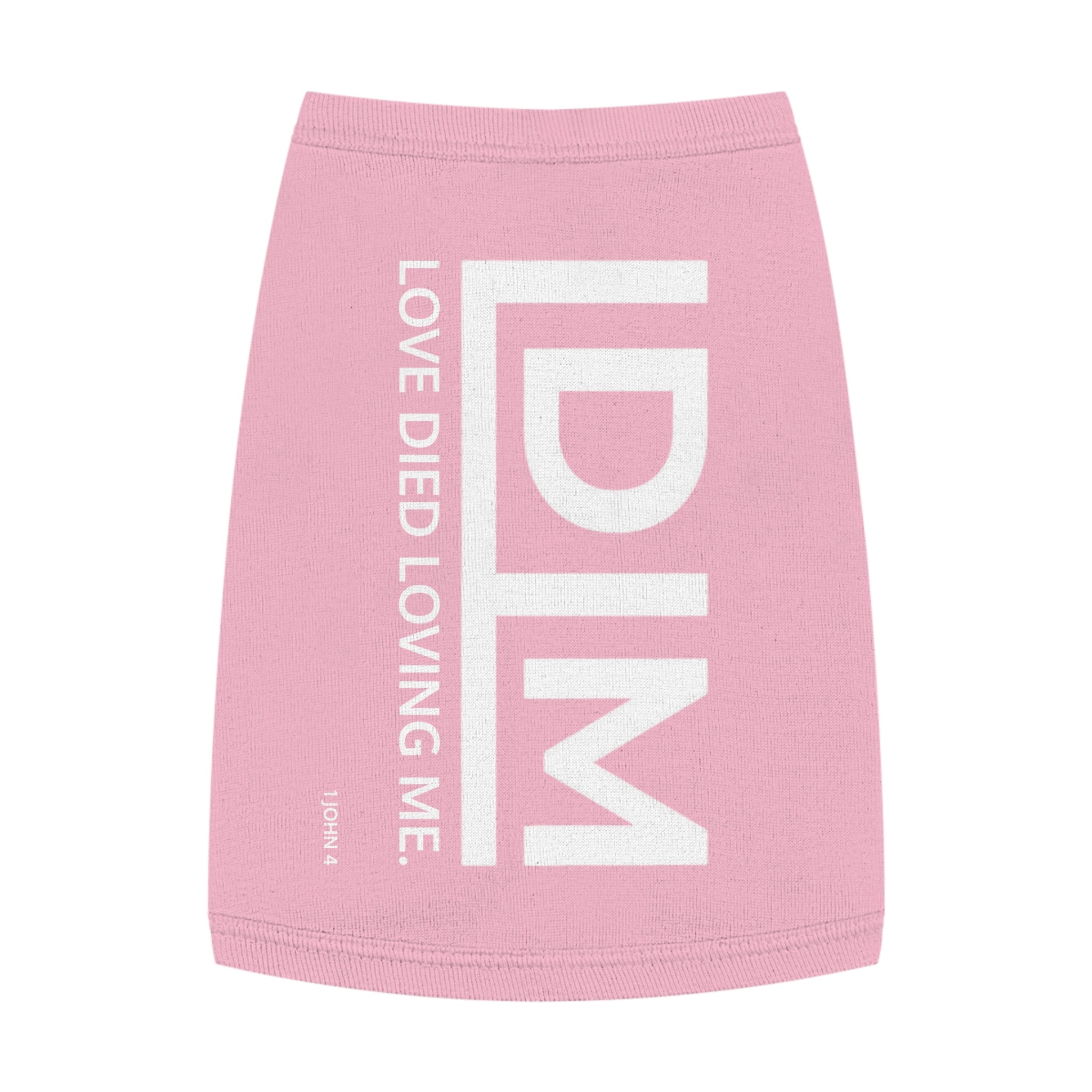 Love Died Loving Me - Pet Tank Top (White Logo)