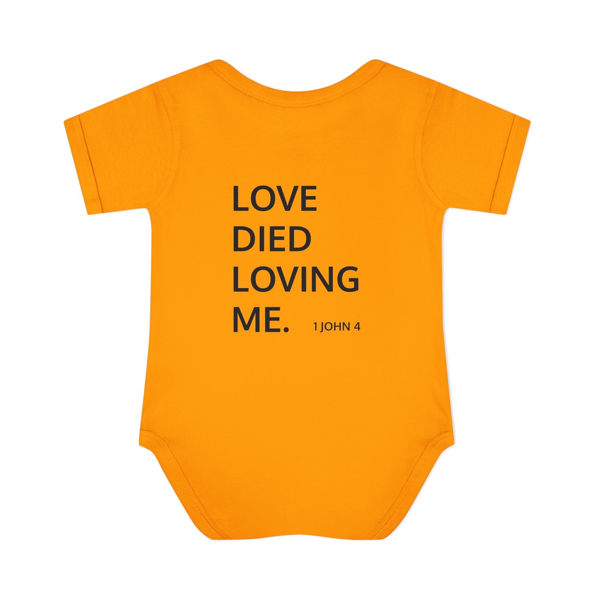 Love Died Loving Me - Infant Baby Bodysuit (Black Logo)