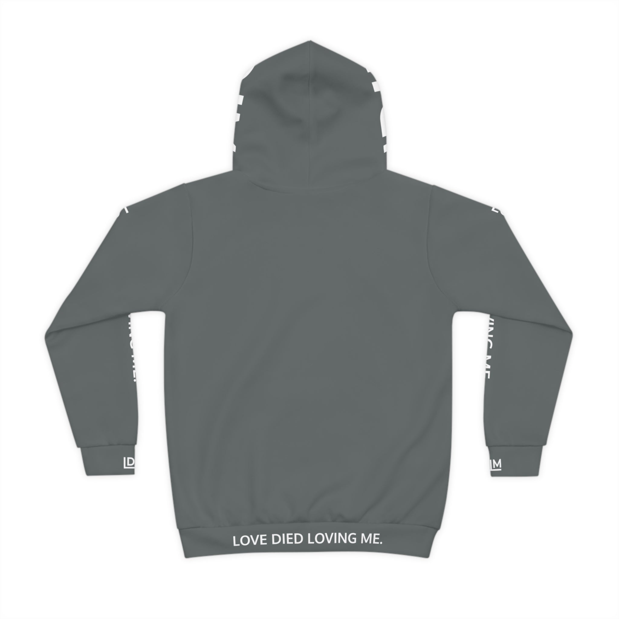 Love Died Loving Me - Kids Hoodie (Grey/White)
