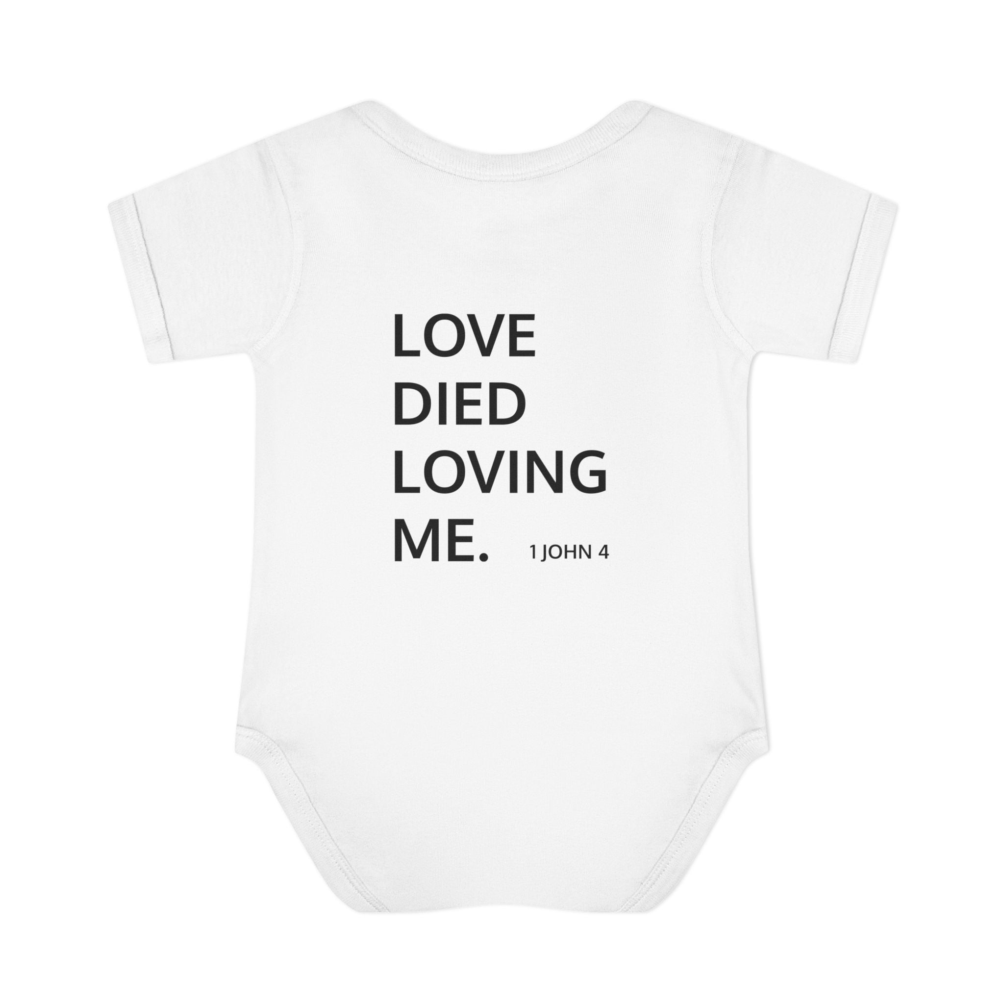 Love Died Loving Me - Infant Baby Bodysuit (Black Logo)